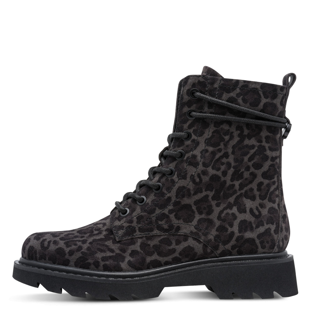 Leder Boots in Leo-Optik