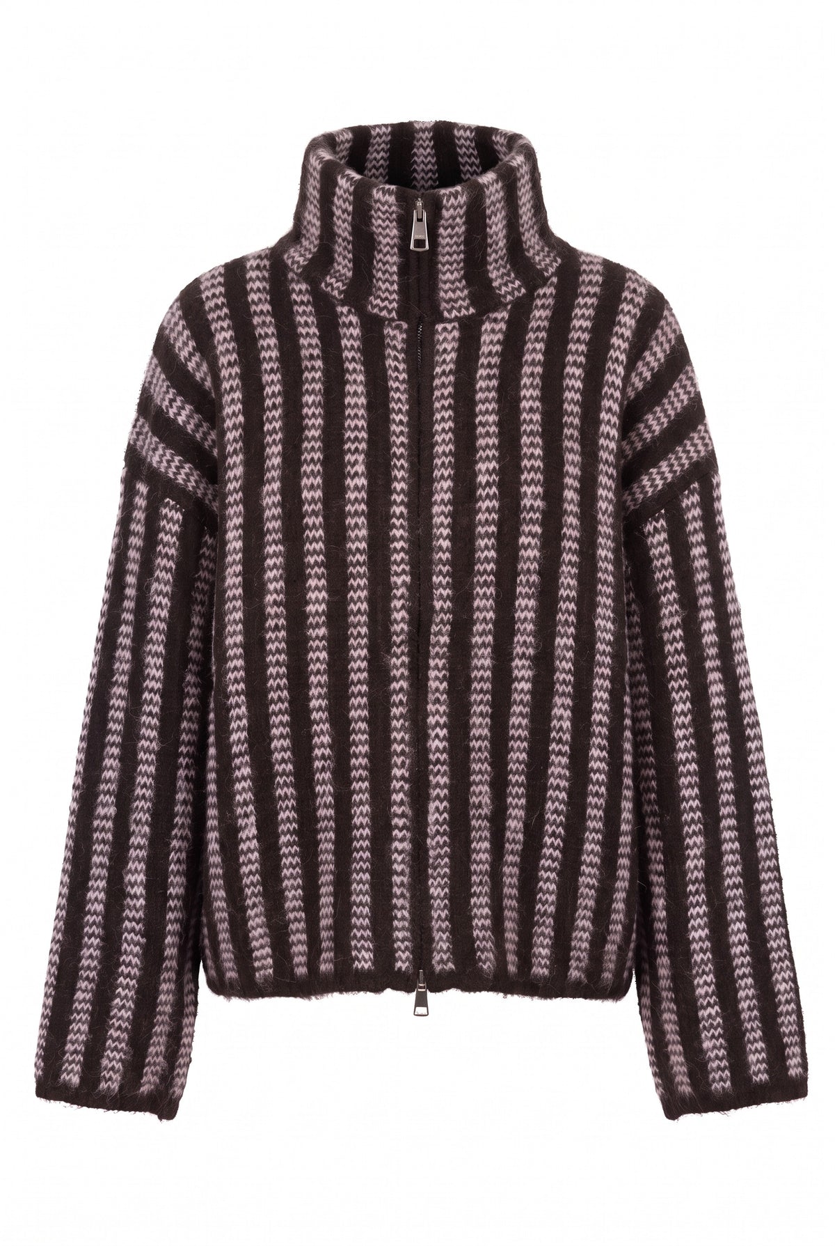 Strickjacke mit Streifen