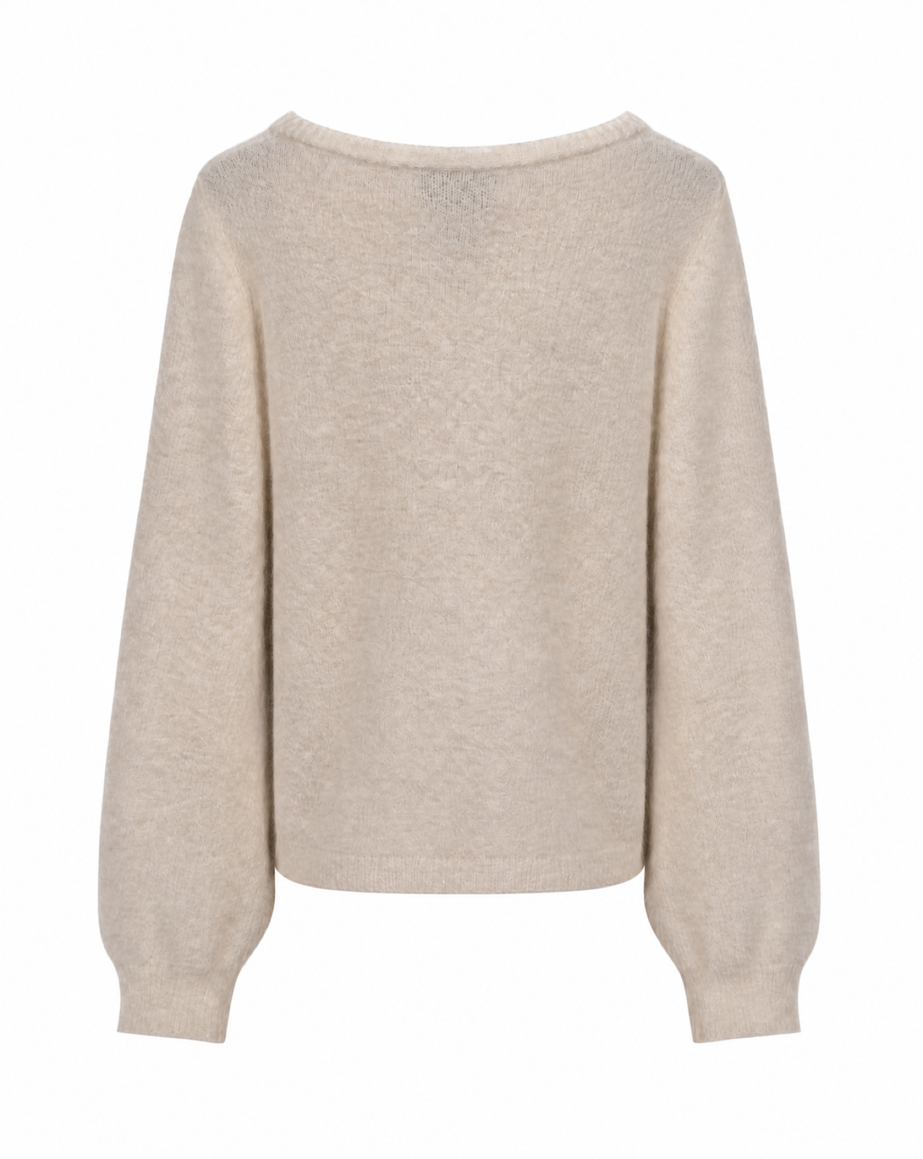 Strickjacke mit Rundhalsausschnitt
