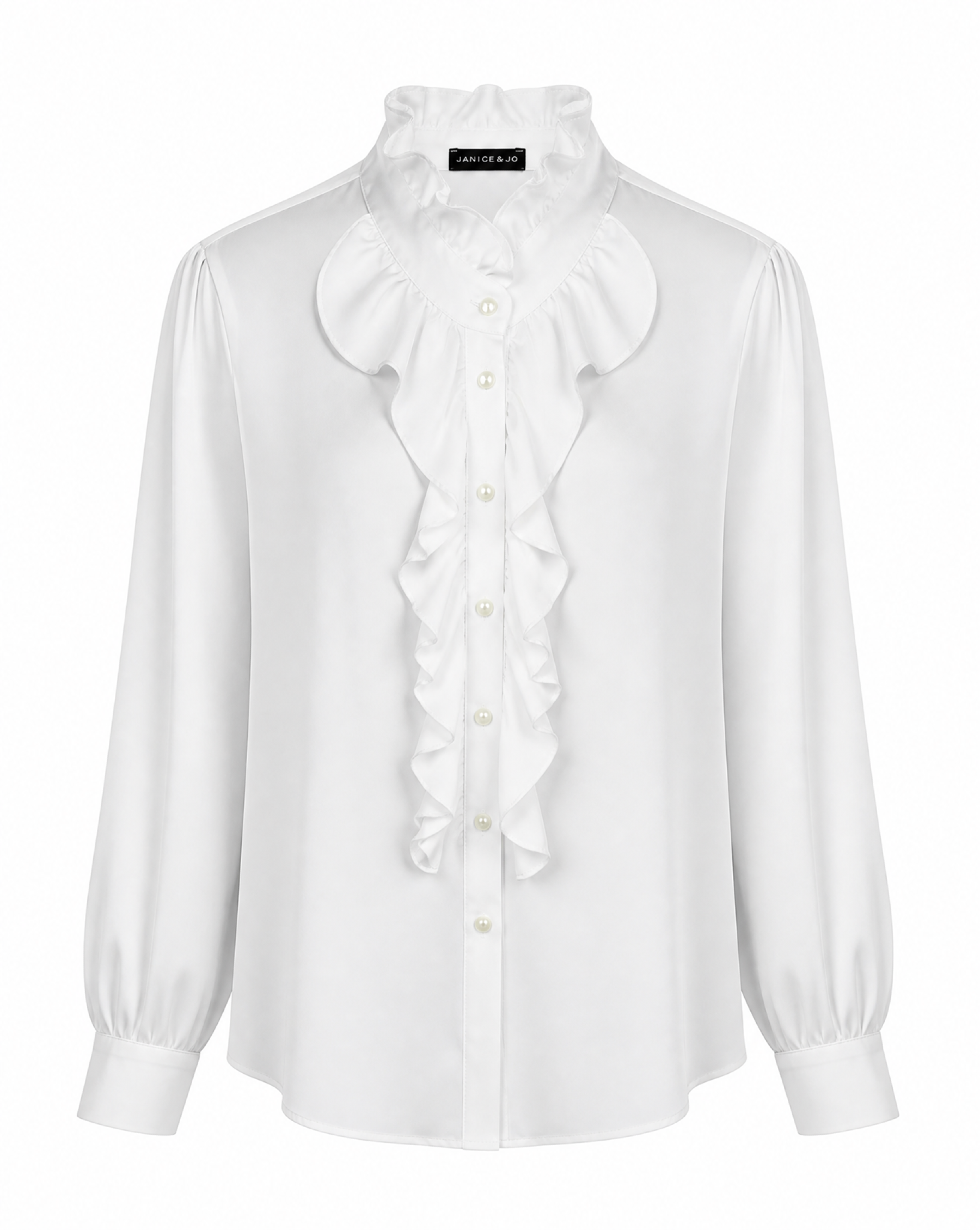 Bluse mit Volants
