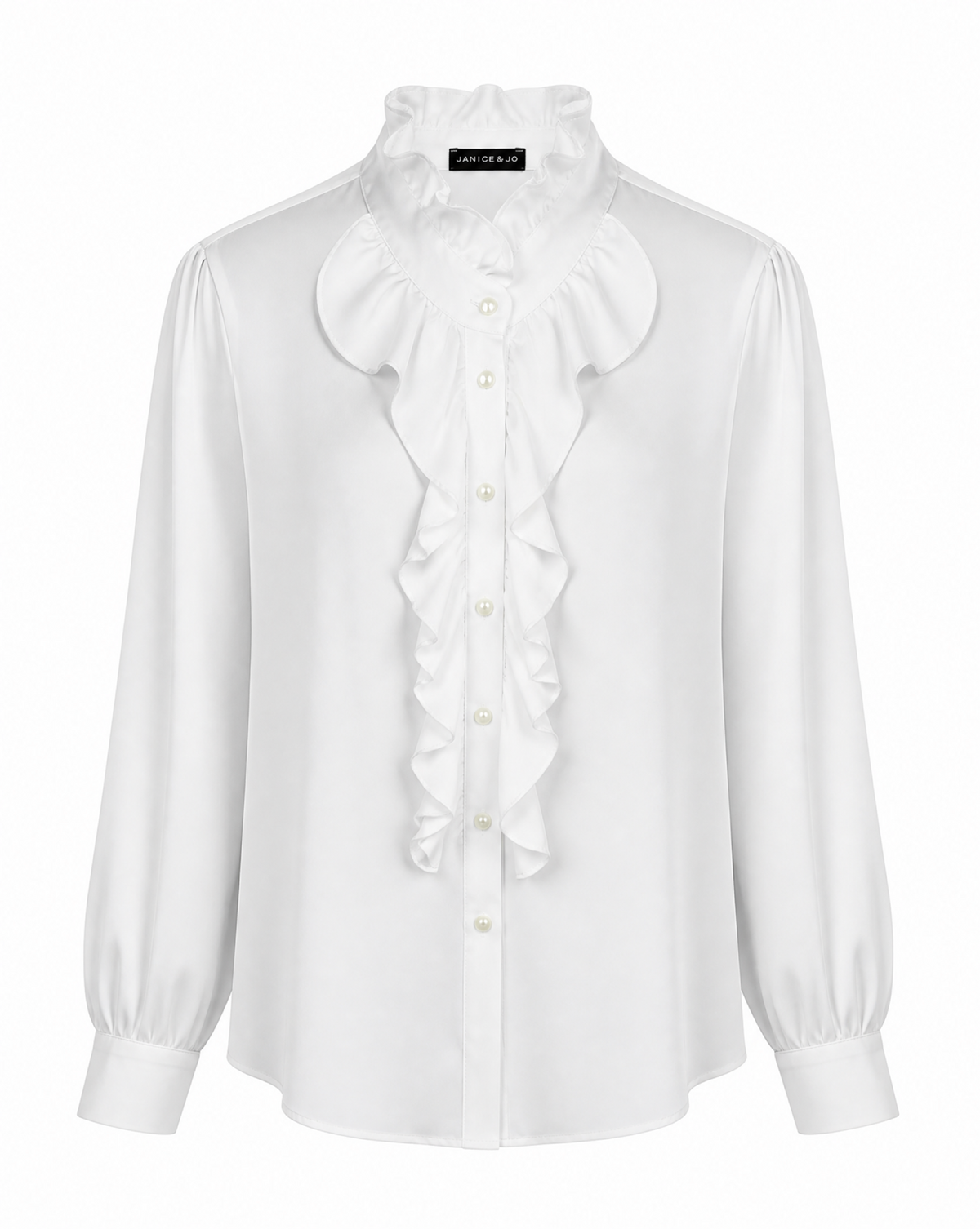 Bluse mit Volants