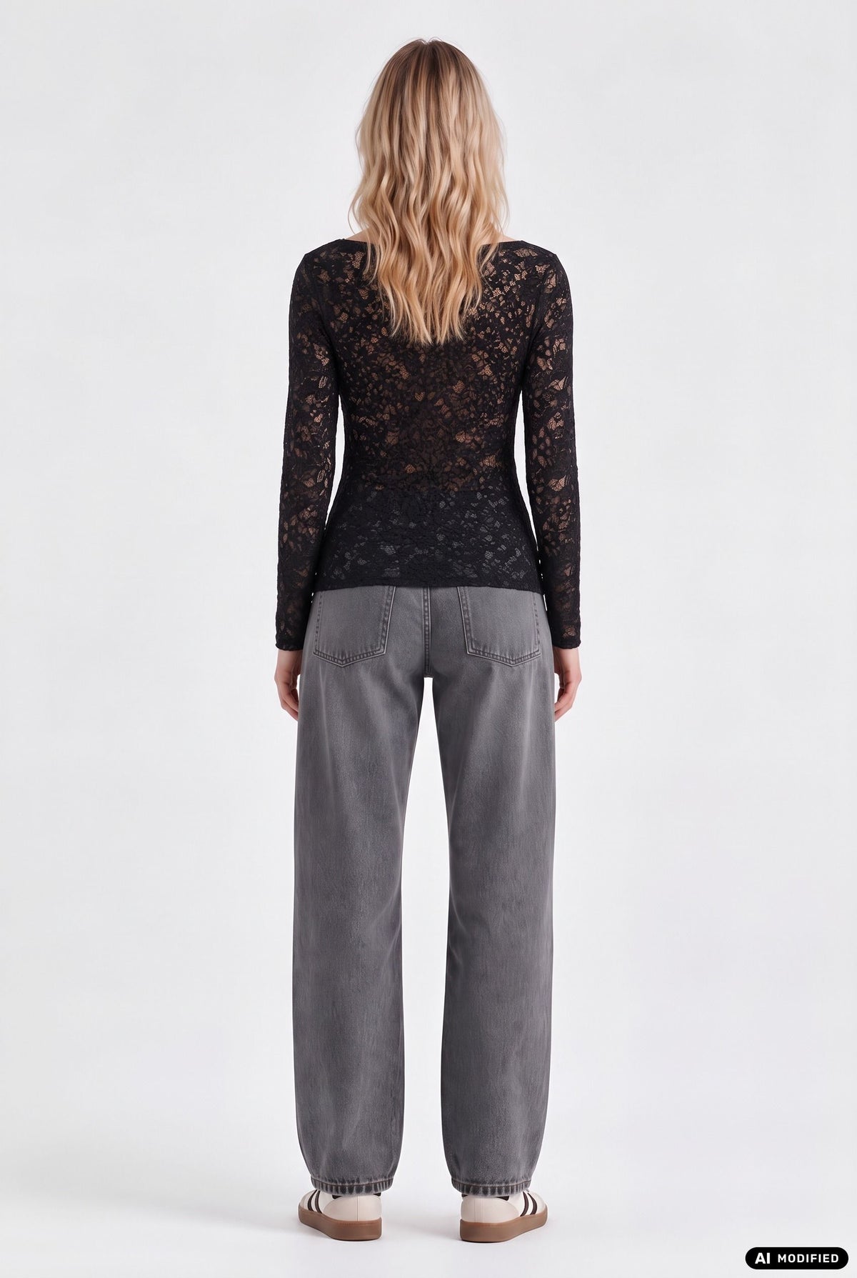 Longsleeve aus Spitze