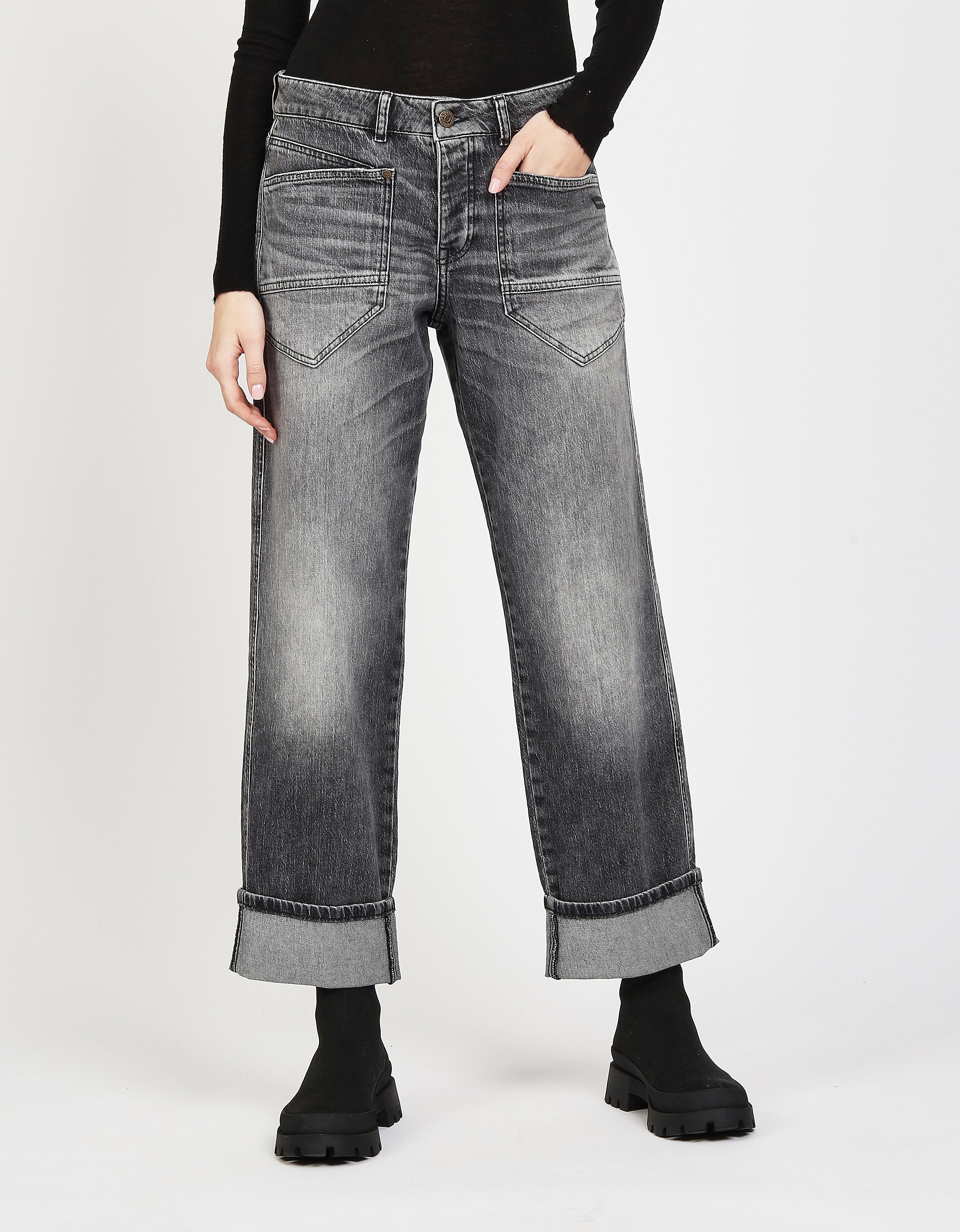Gang Wide Leg Light Anthra Wash