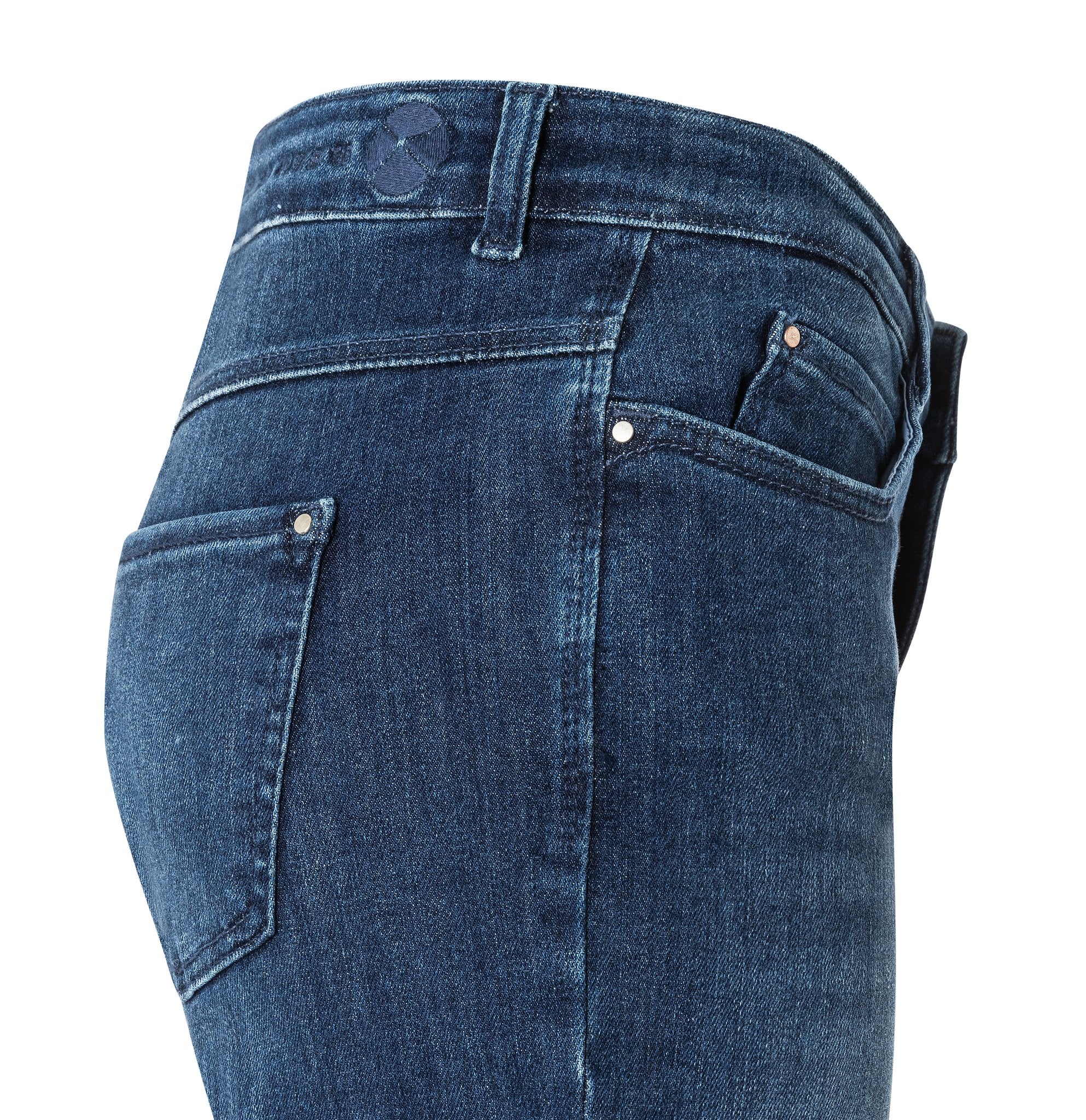 MAC Flared Leg Cobalt Authentic Wash
