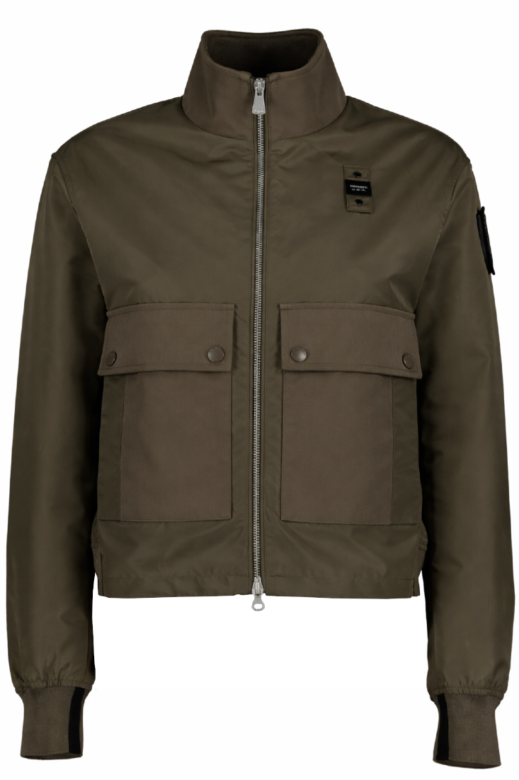 Blauer Bomberjacken Green H