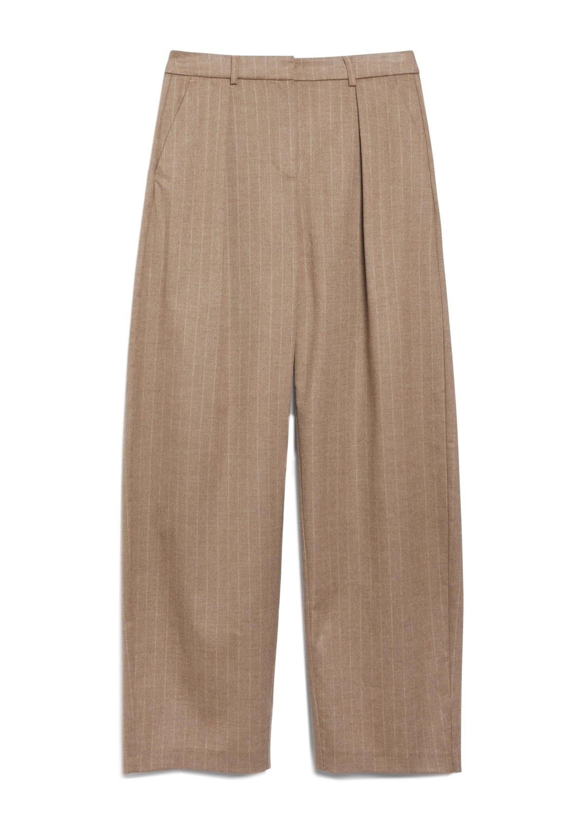 Nadelstreifenhose mit Bundfalten