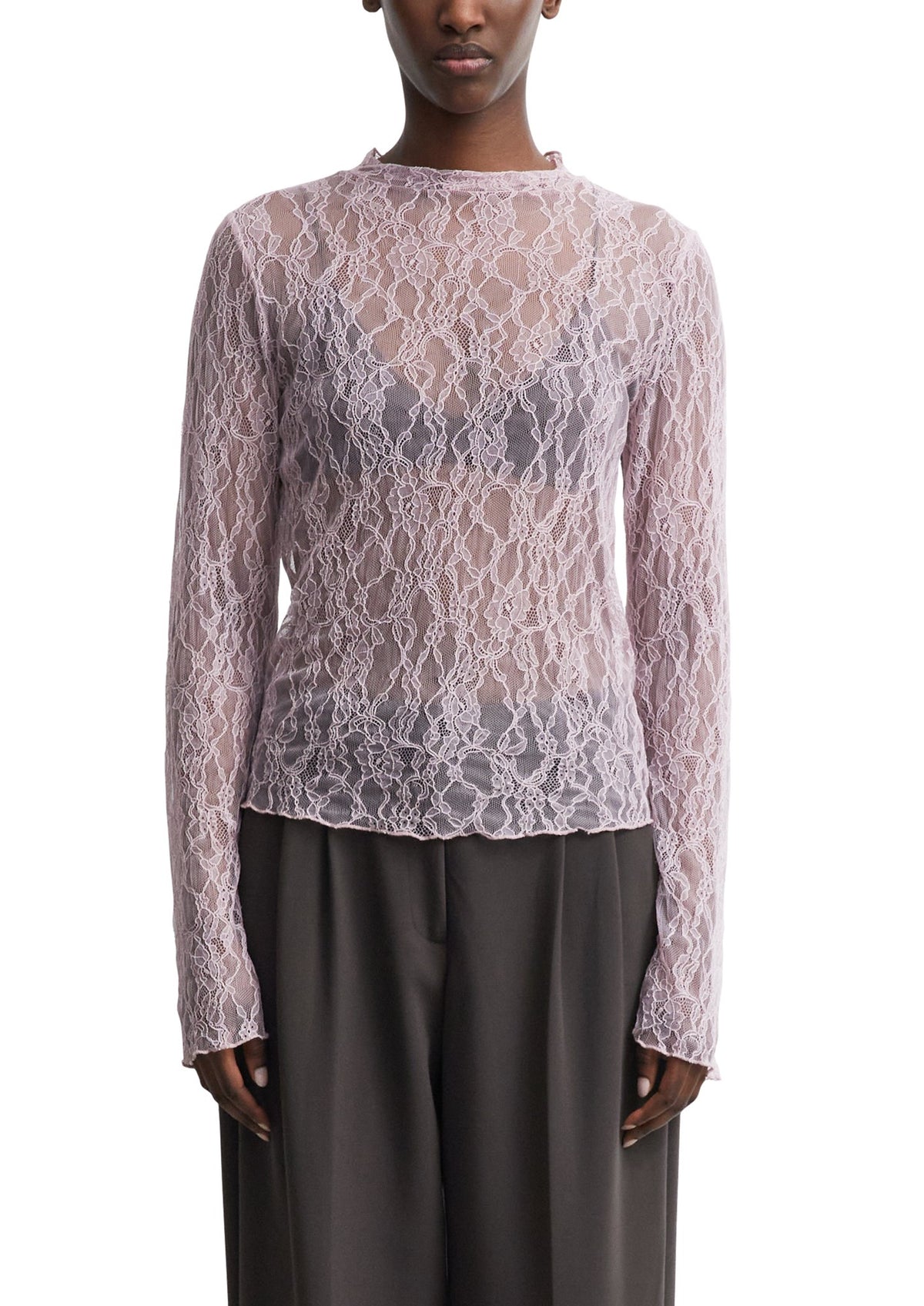 Longsleeve aus Spitze