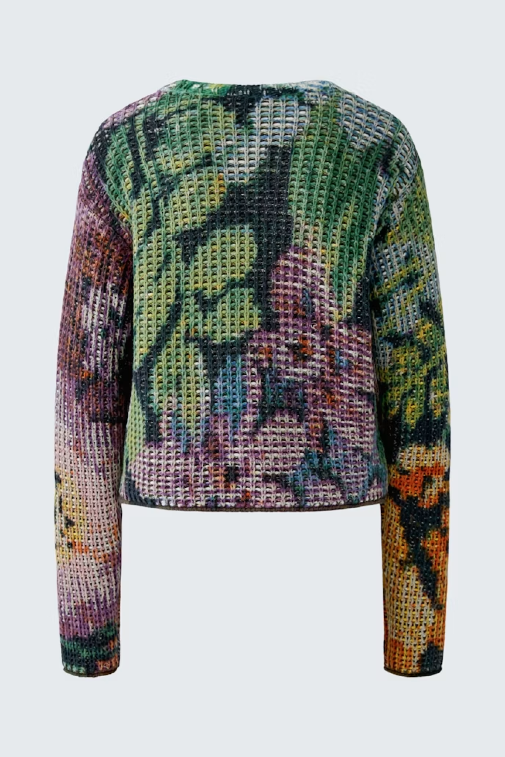 Strickpullover mit Gobelin Motiv
