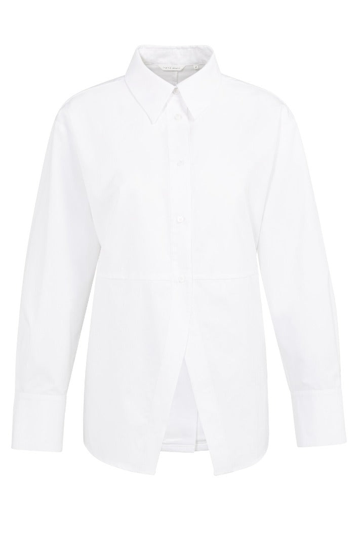 Bluse mit Seitenschlitzen
