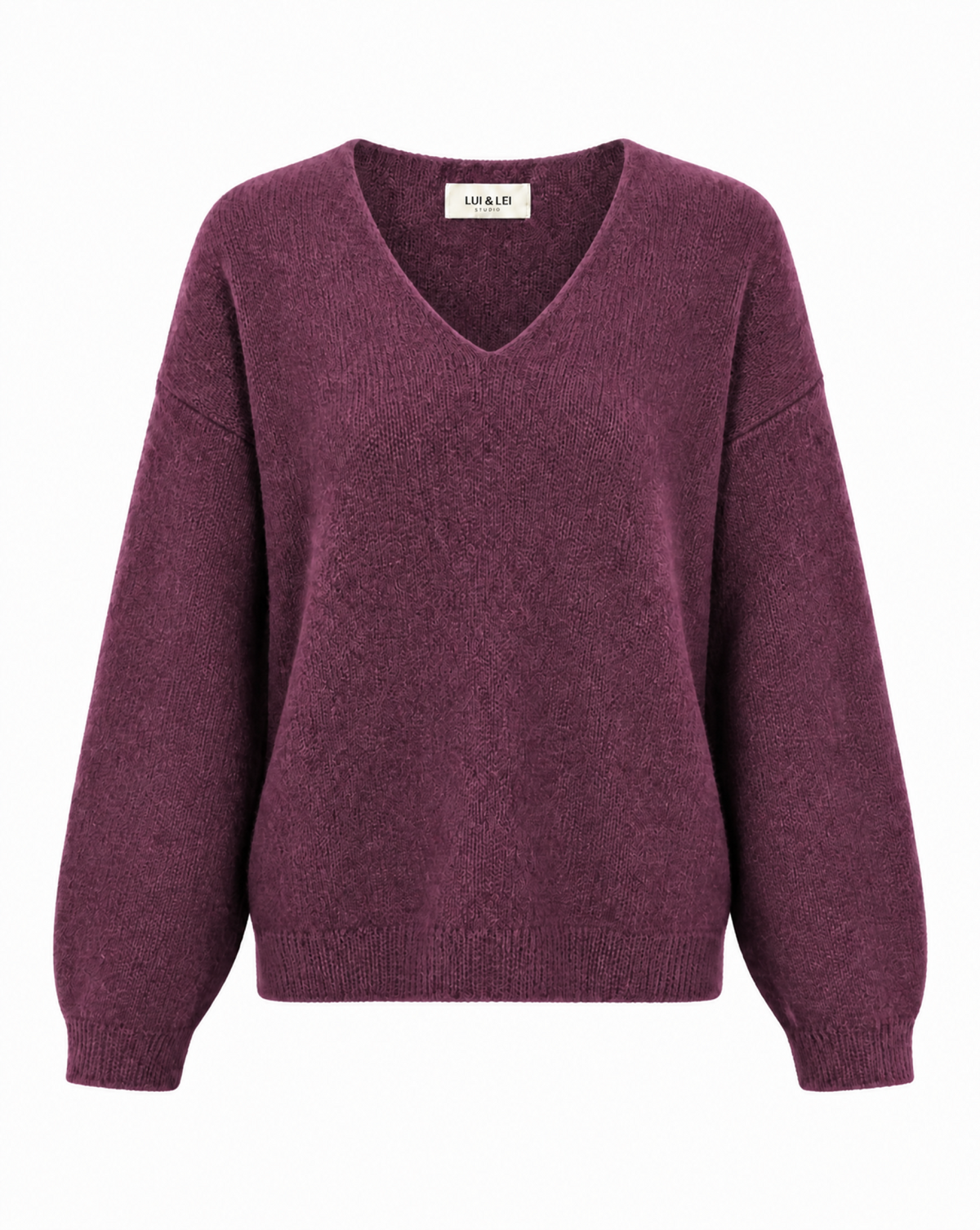 Strickpullover mit V-Ausschnitt