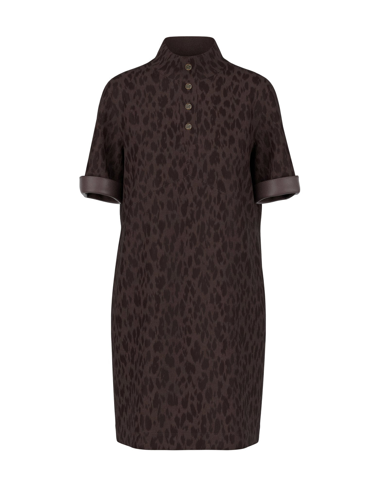 Kleid im Leo-Look