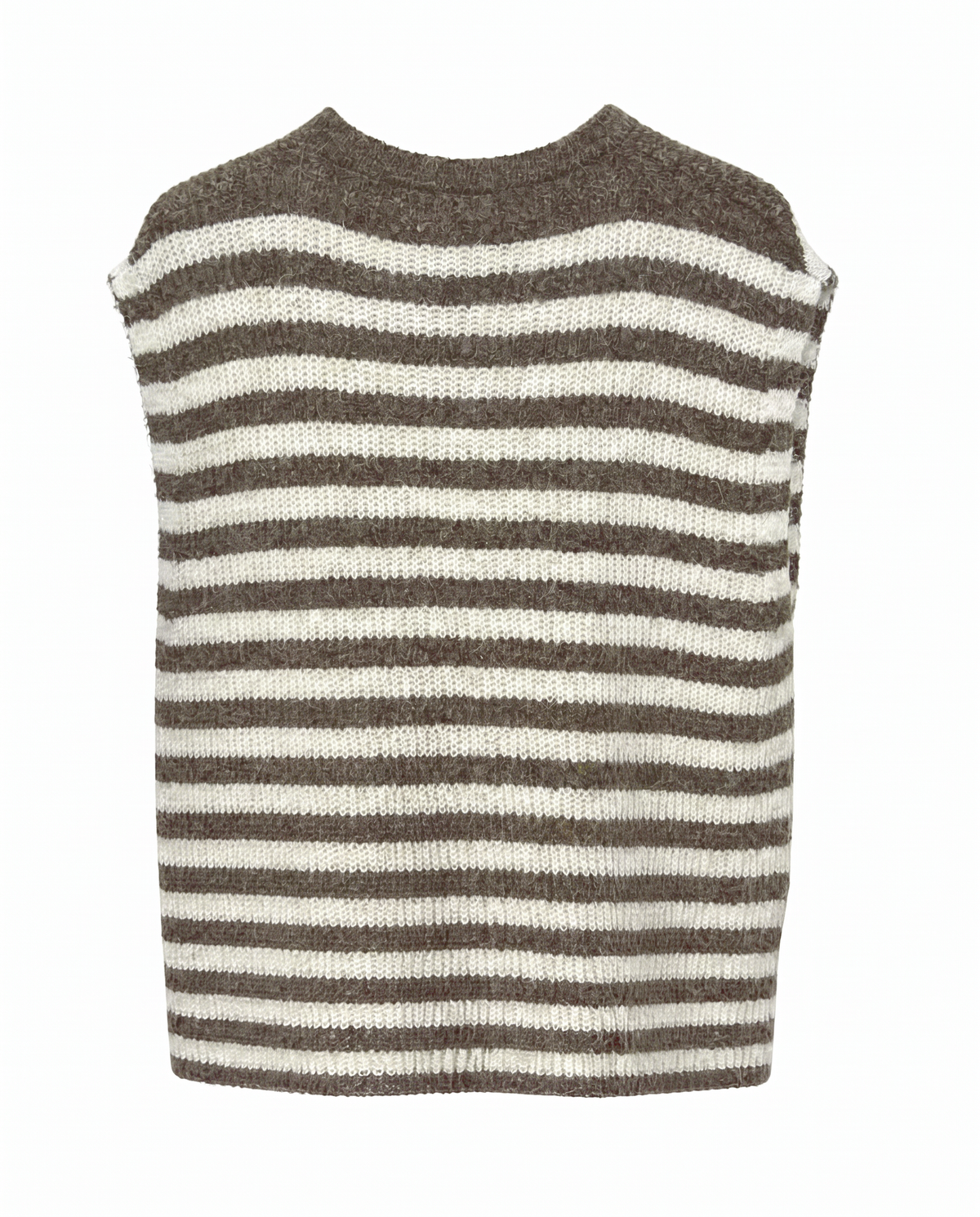 Strickweste mit Streifen