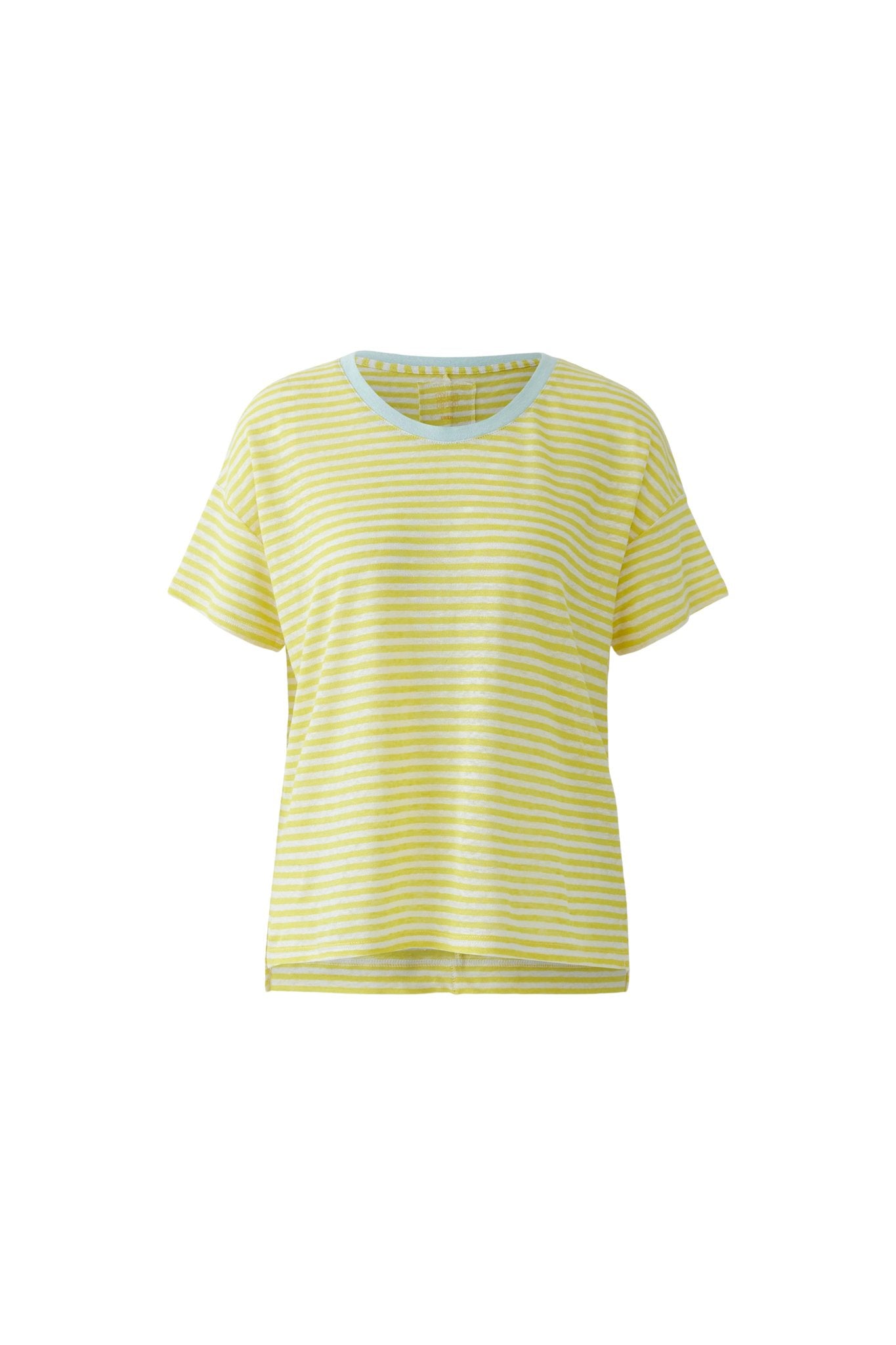 T-Shirt aus Leinen mit Streifen