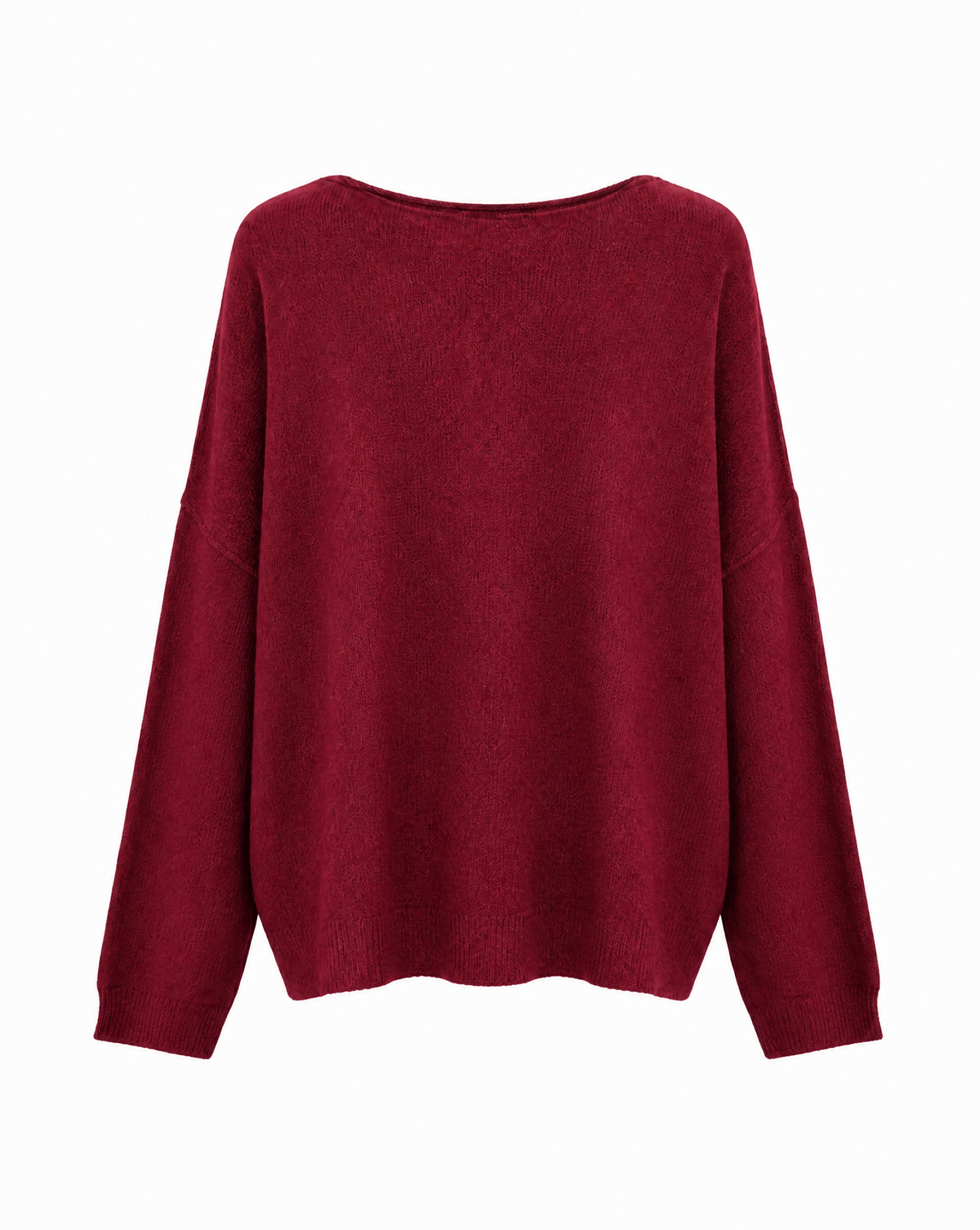 Strickpullover mit U-Boot-Ausschnitt