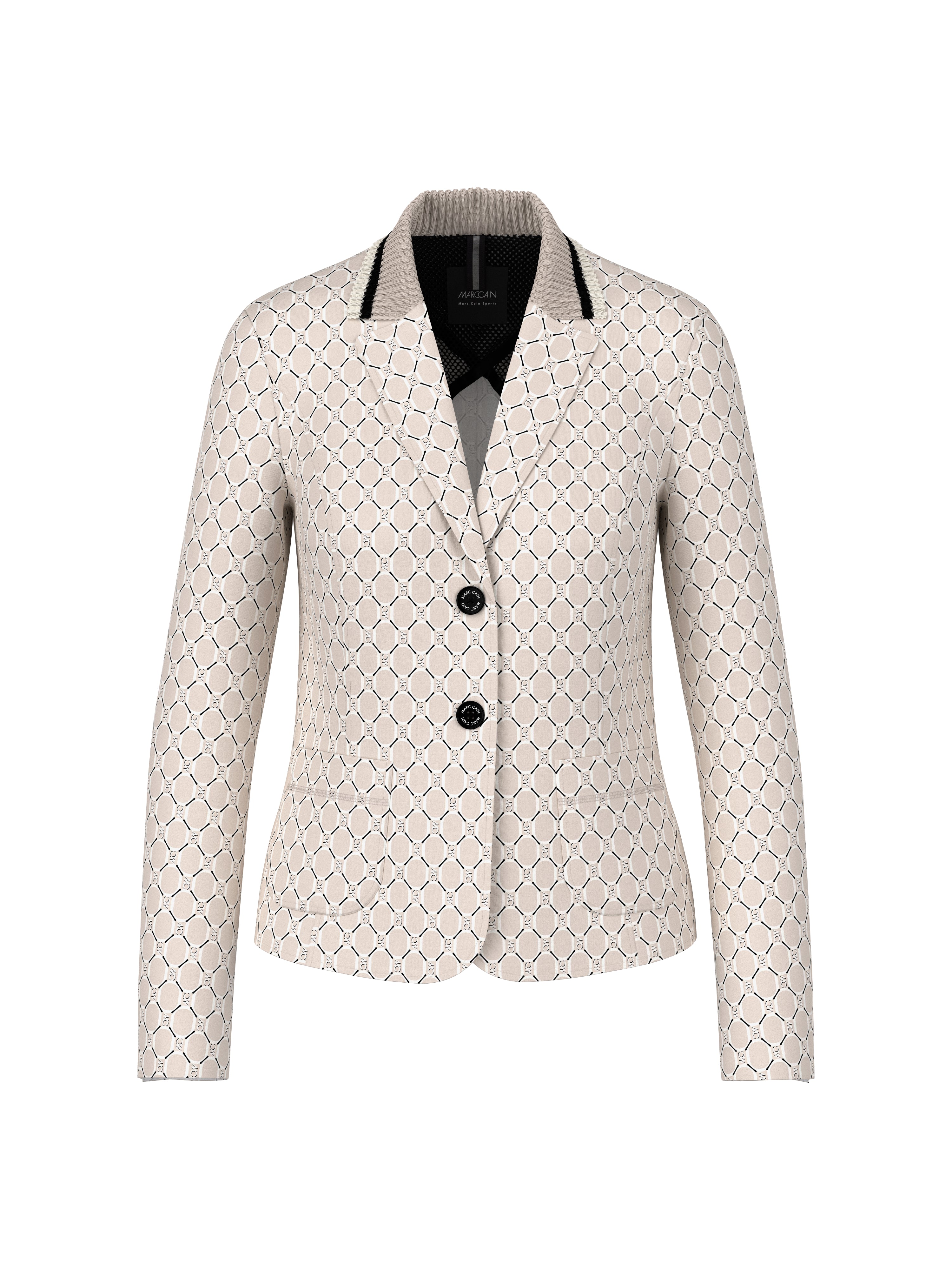 Blazer mit Chain-Logo-Print