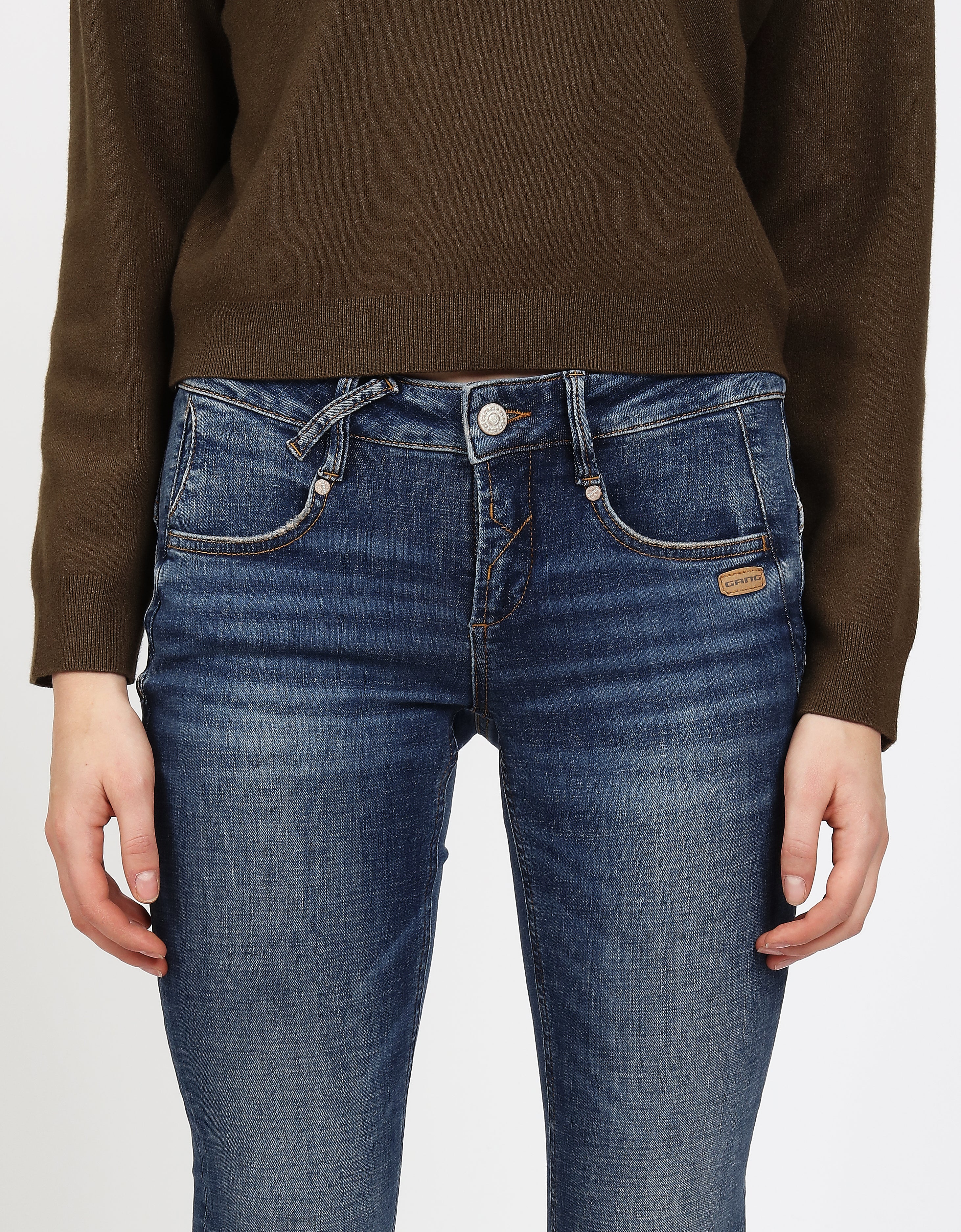 Gang Skinny Fit Basic Cross Hatch