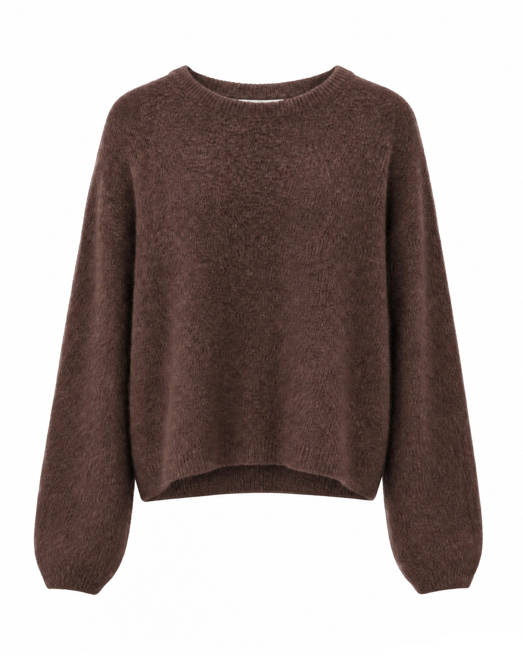 Strickpullover mit Rundhalsausschnitt