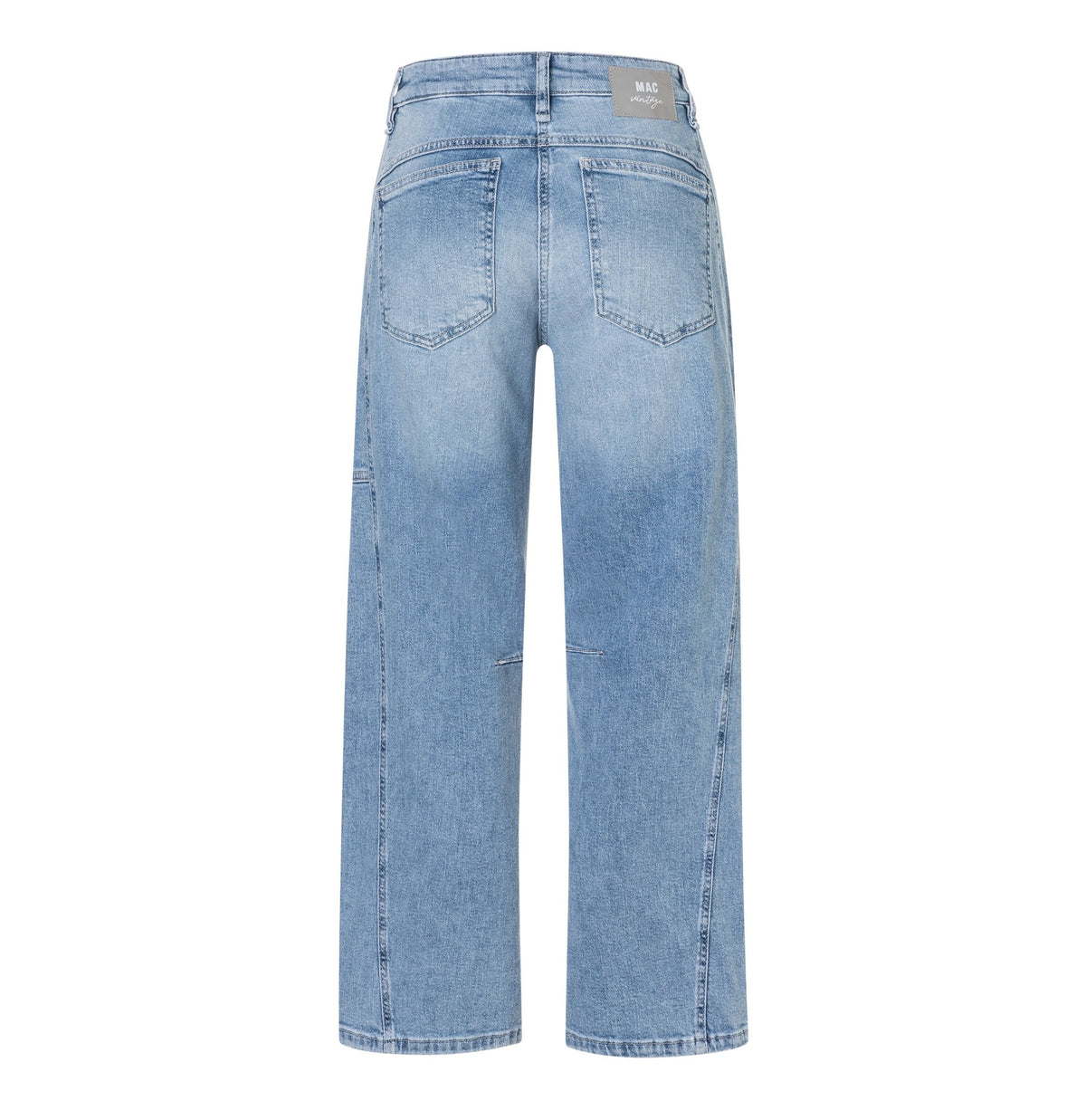 MAC Wide Leg Light Blue Random Washed