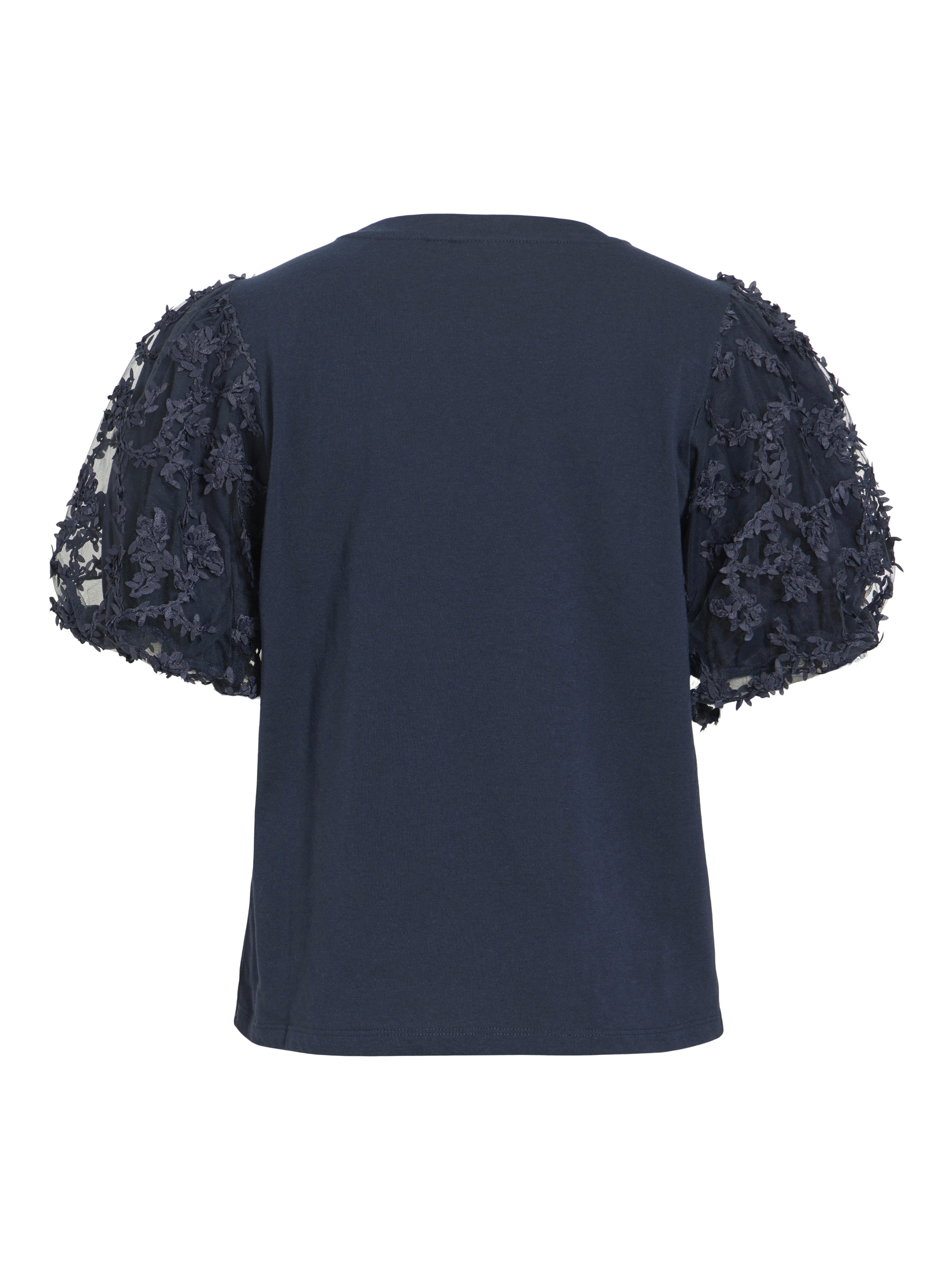 VILA T-Shirts Navy Blazer