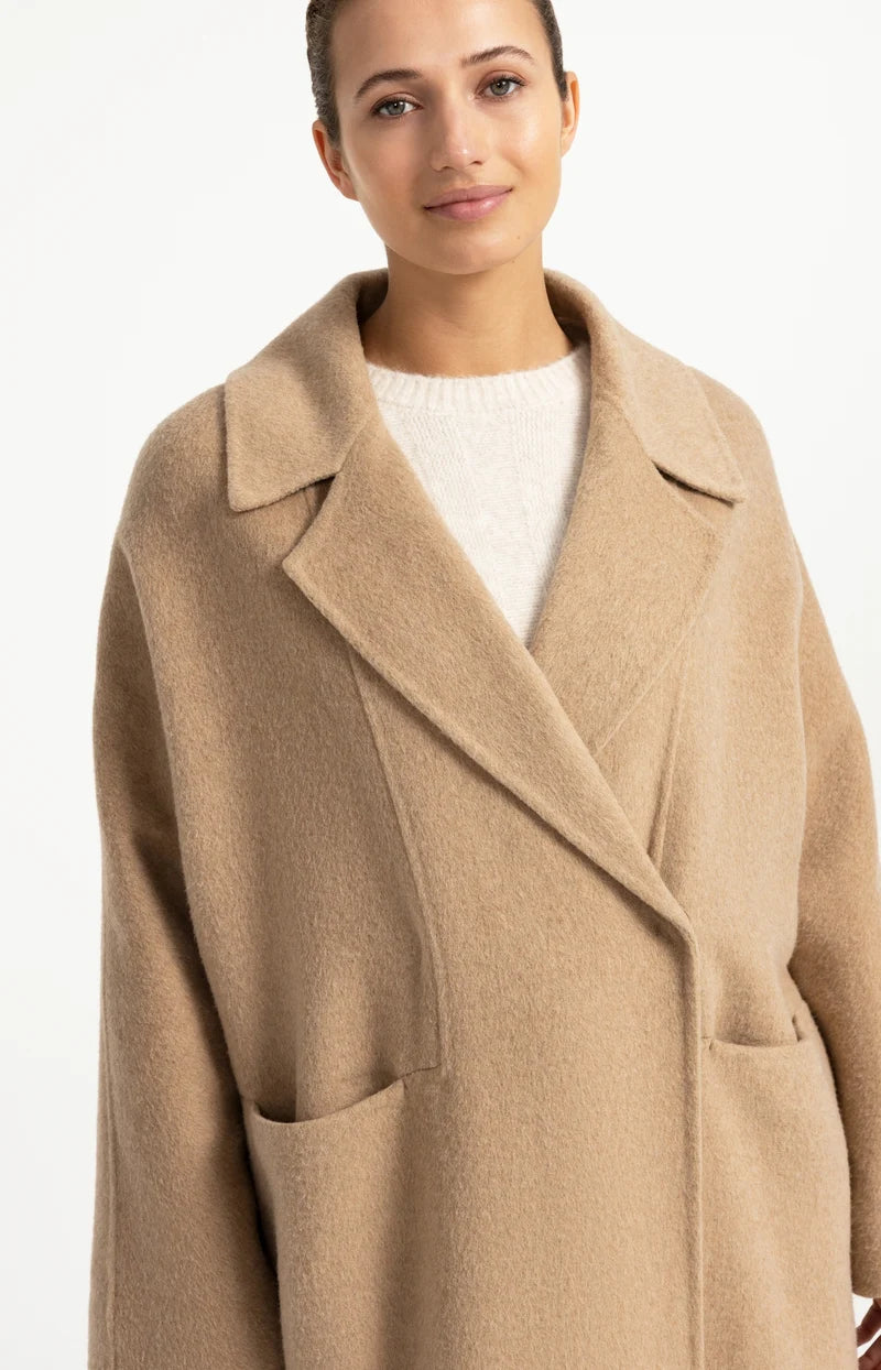 Oversize-Mantel aus Wollmischung