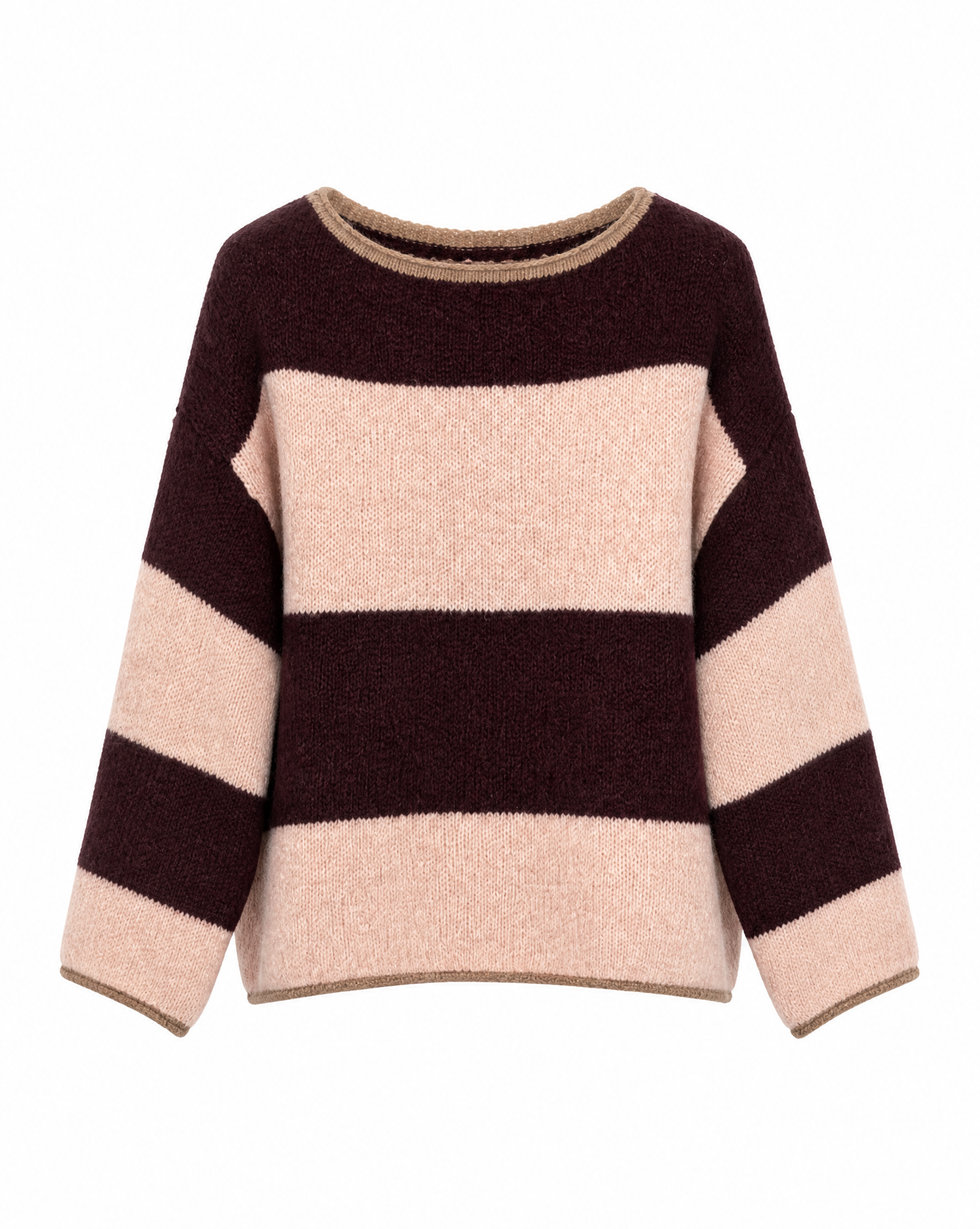 Strickpullover mit Streifen
