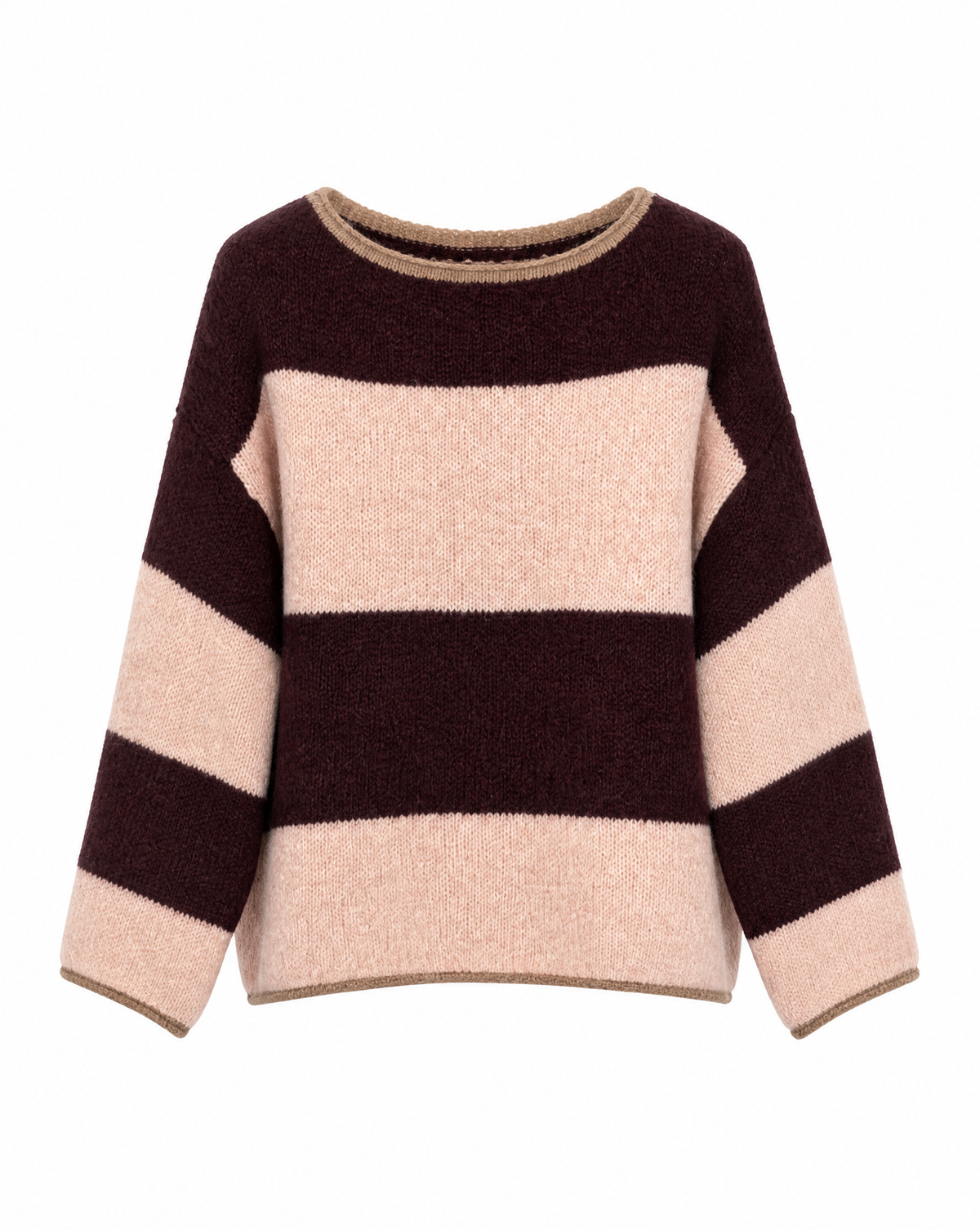 Strickpullover mit Streifen
