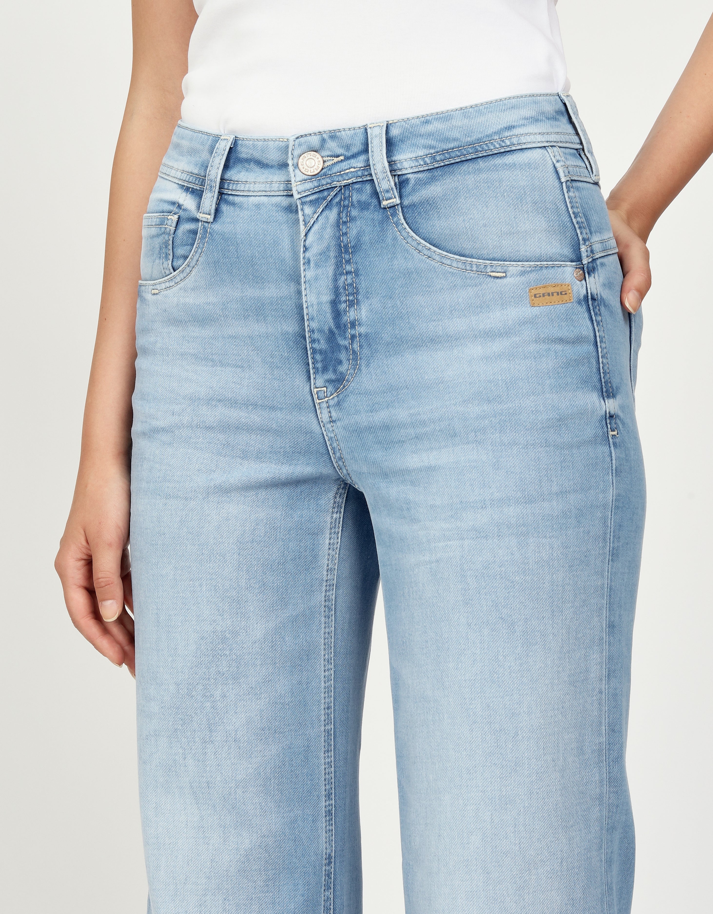 Gang Wide Leg Basic Bleached Wash