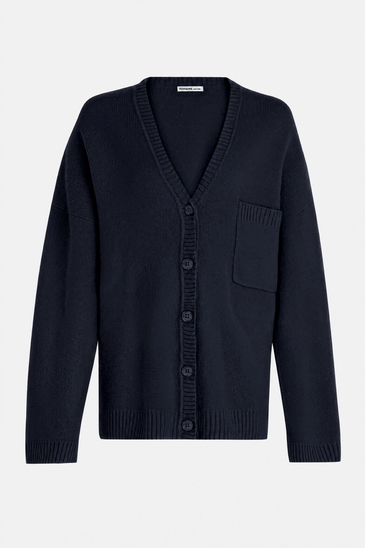 Strickjacke mit V-Ausschnitt