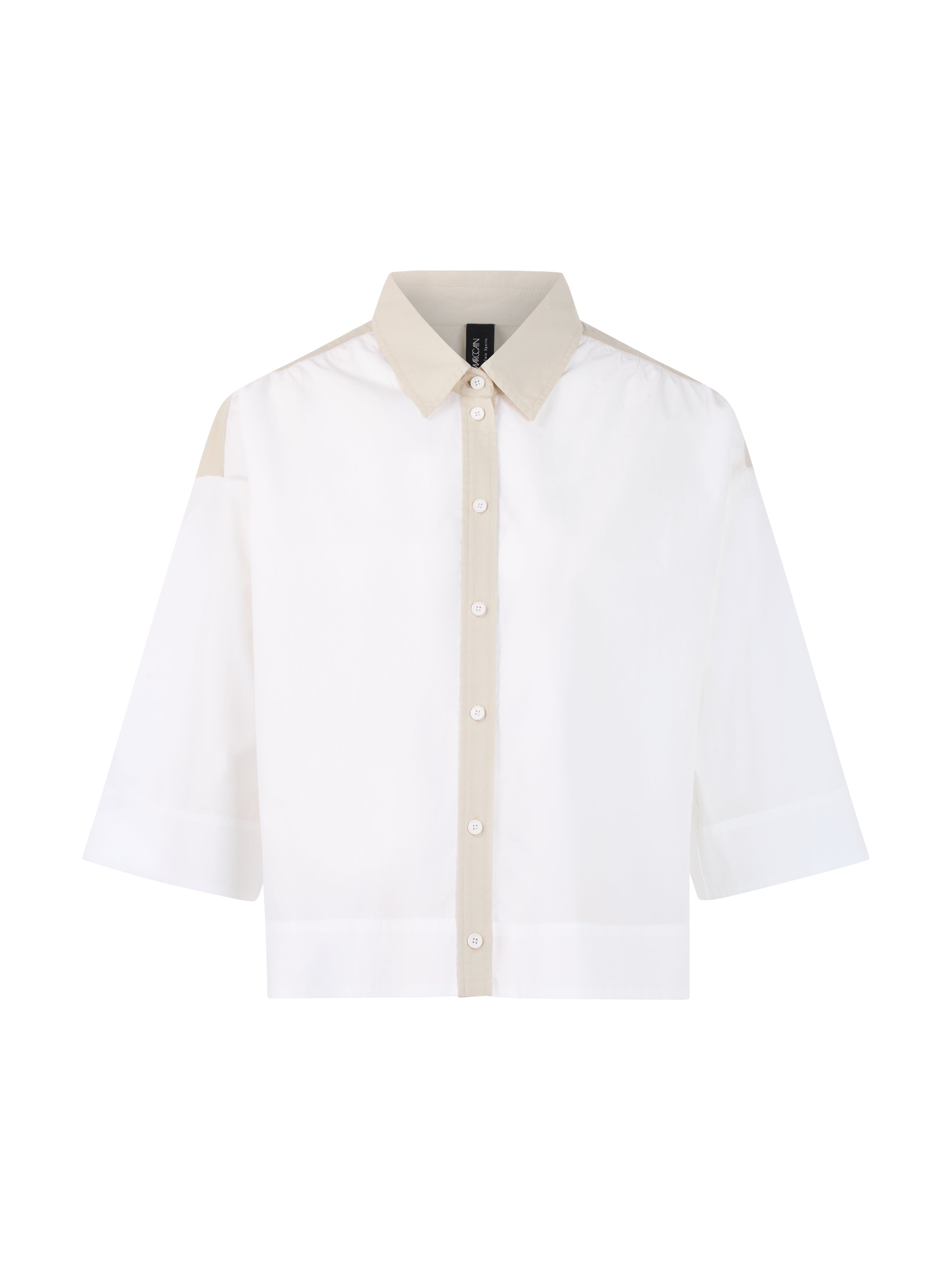 Bluse mit Kontrastfarbe