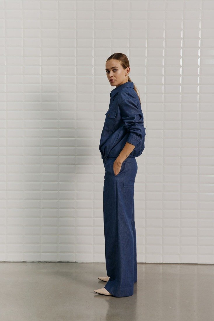 WithBlack Jeansjacken Indigo Ris