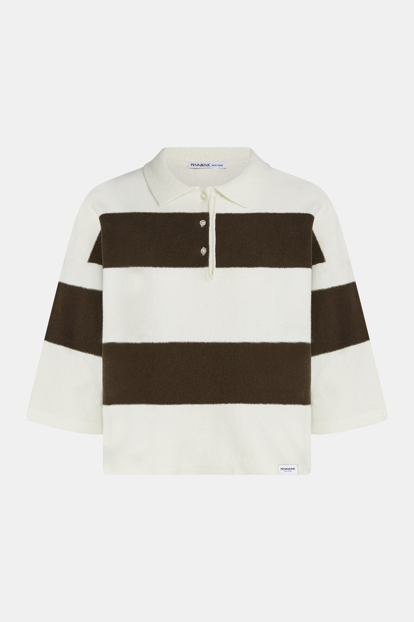 Polo-Strickpullover mit Halbarm