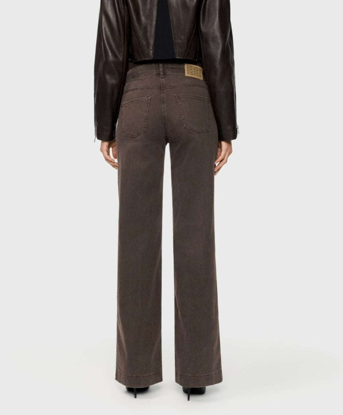 MAC Flared Leg Brown Stone Wash