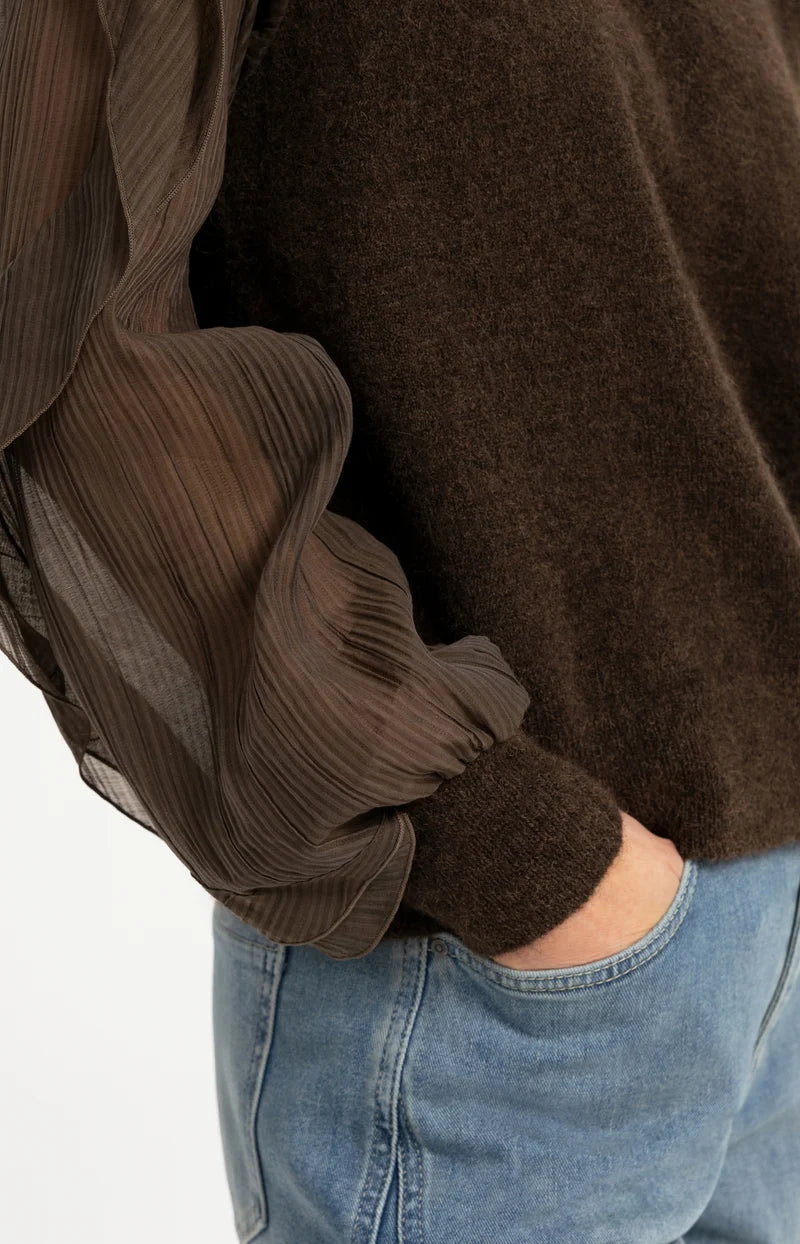 Pullover mit Rüschenärmeln
