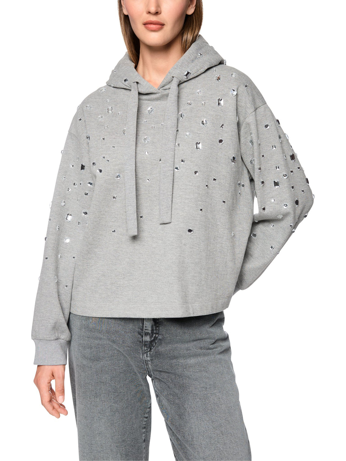 Hoodie mit Strasssteinen