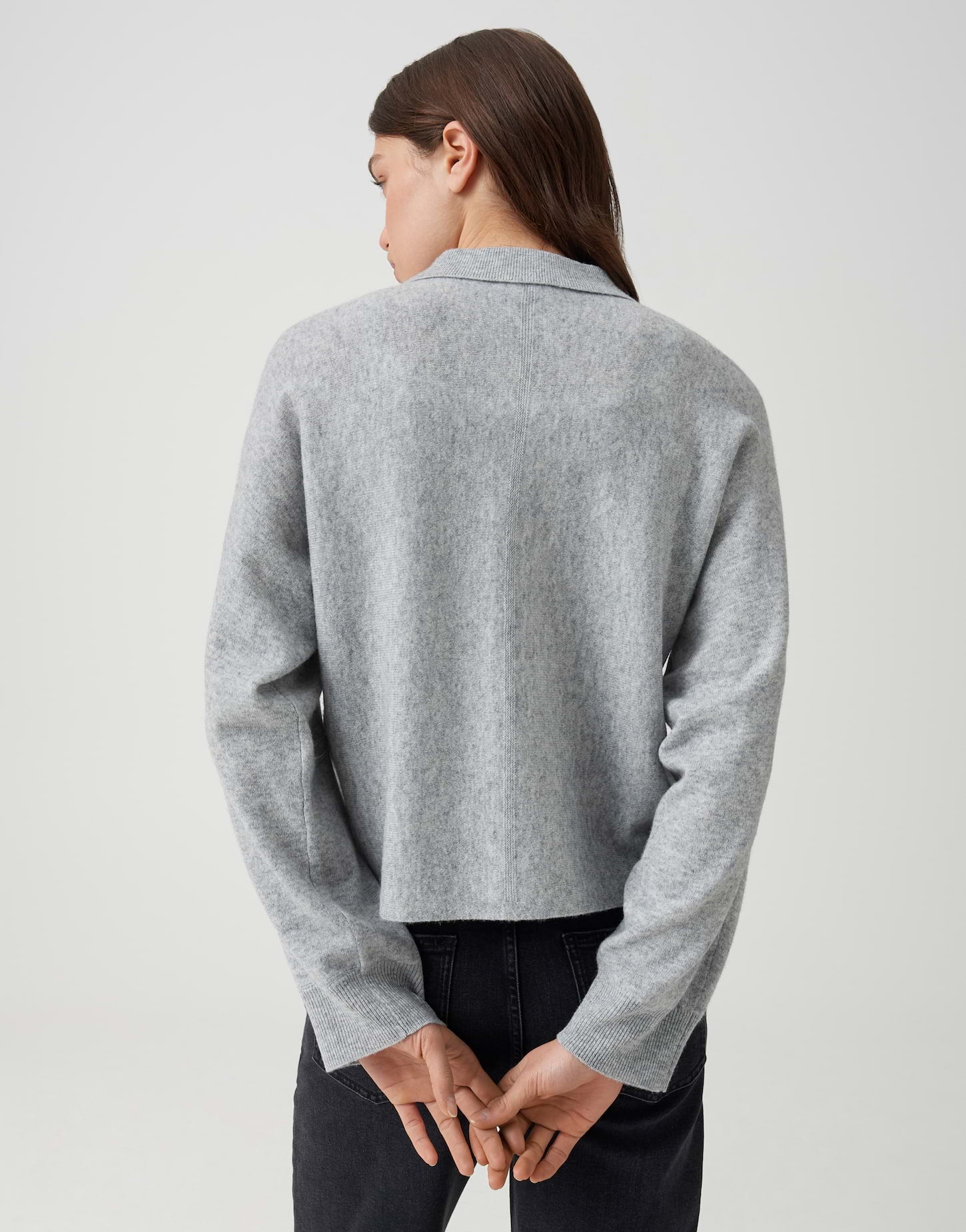 Strickcardigan aus reiner Wolle