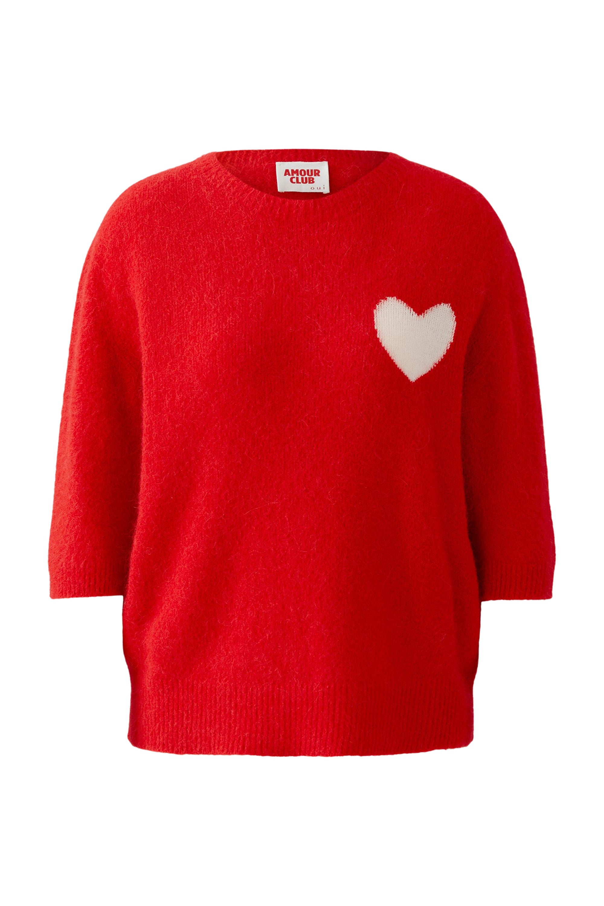 Oui Strickpullover High Risk Red