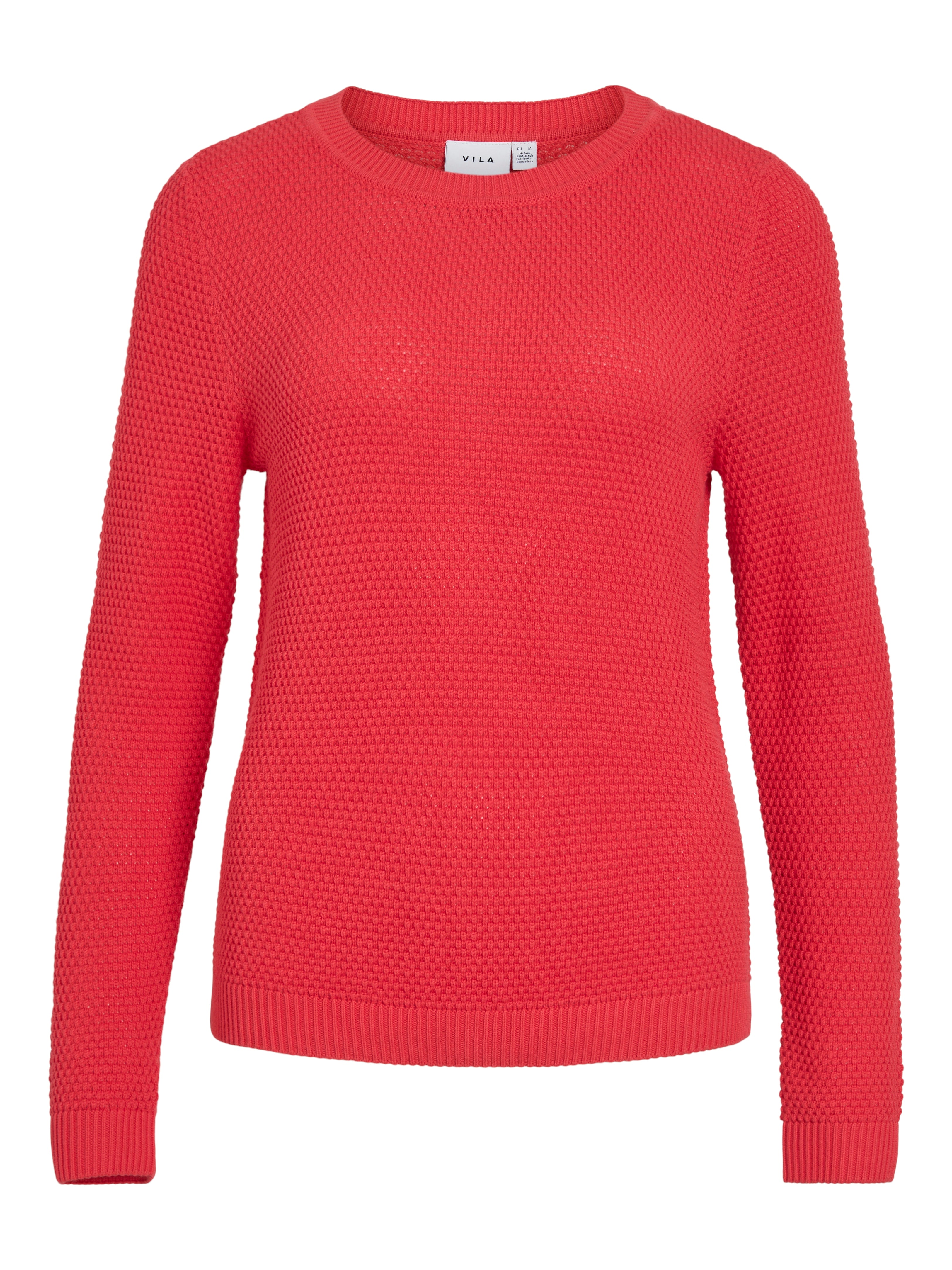 VILA Strickpullover Hibiscus