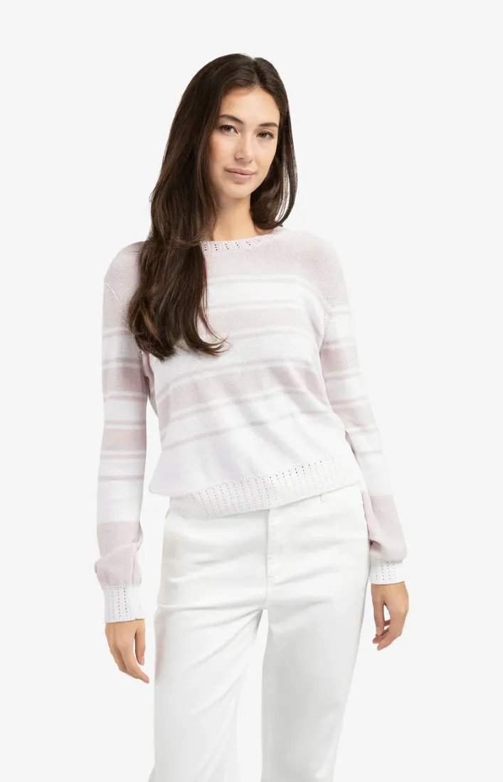 Yaya Strickpullover Gray Lilac Dessin