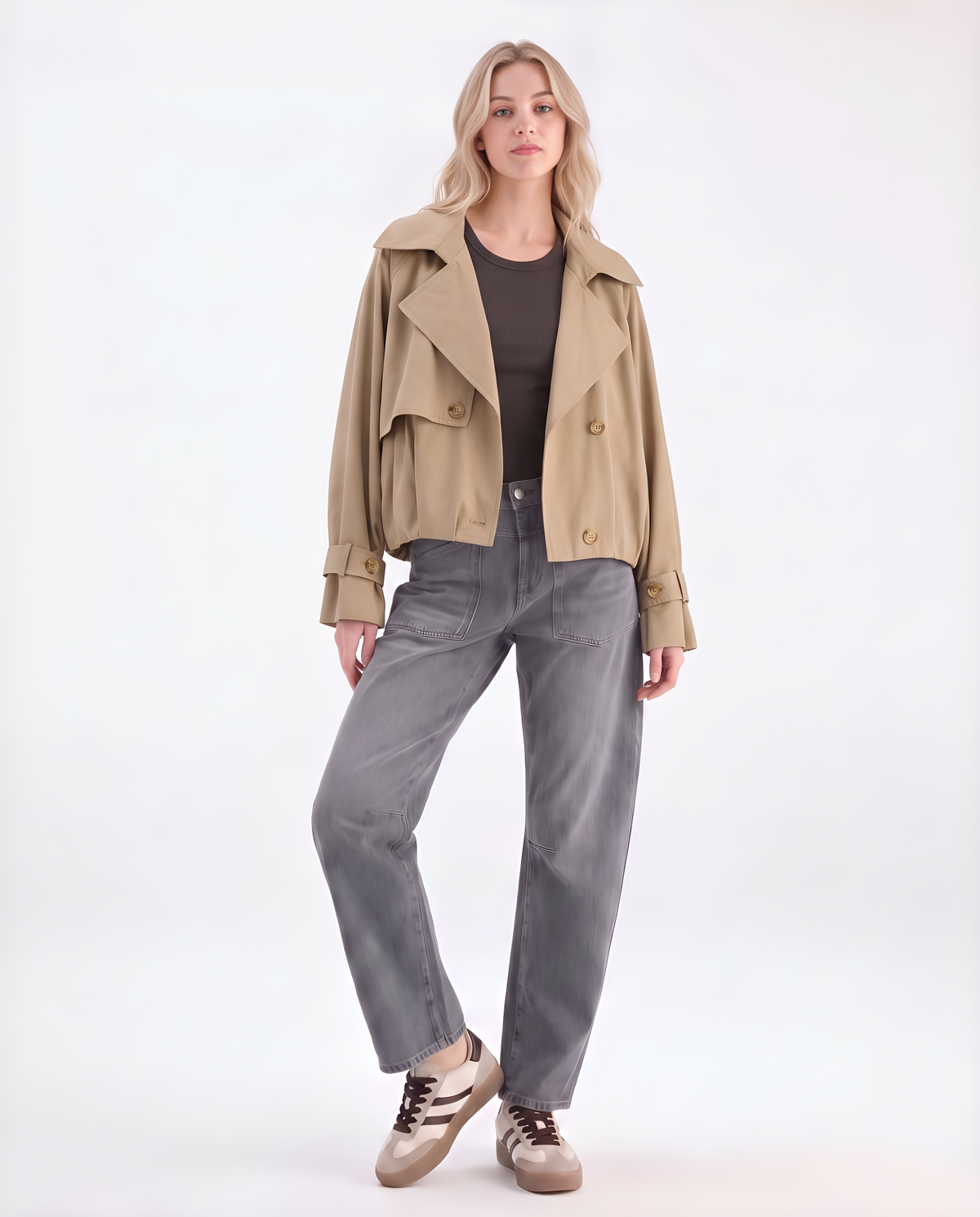 Kurzer Trenchcoat