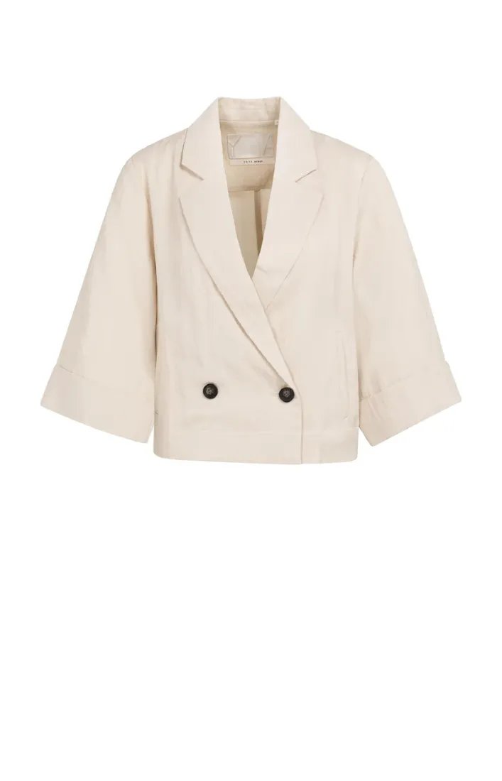Blazer mit Kimonoärmeln und Knöpfen