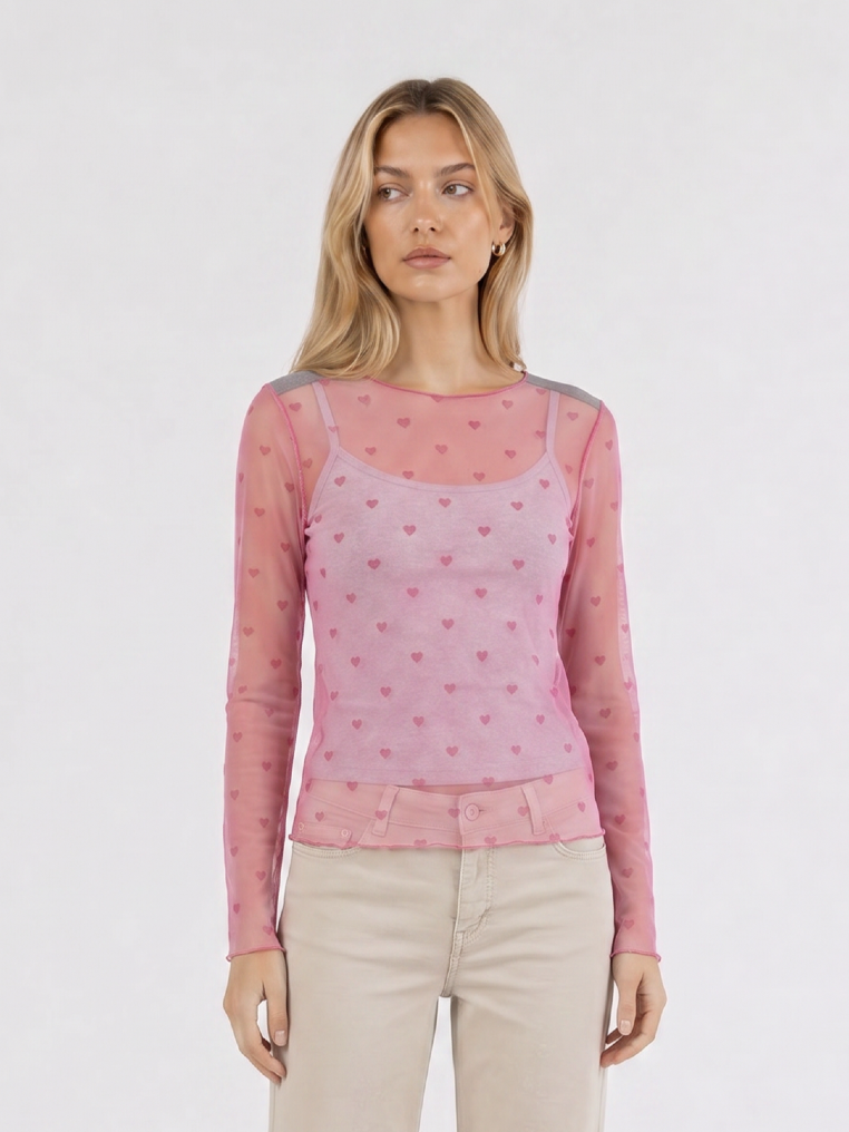 Longsleeve mit Herzen