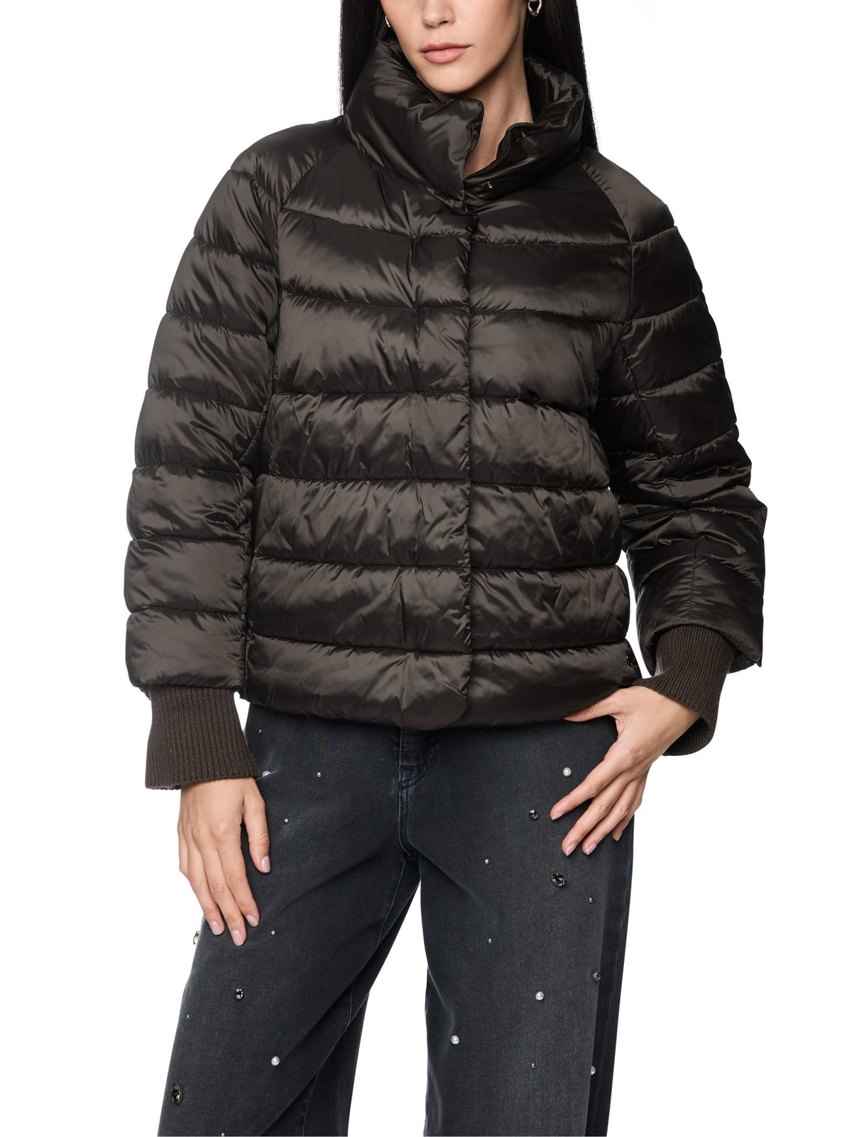 Steppjacke mit Stehkragen