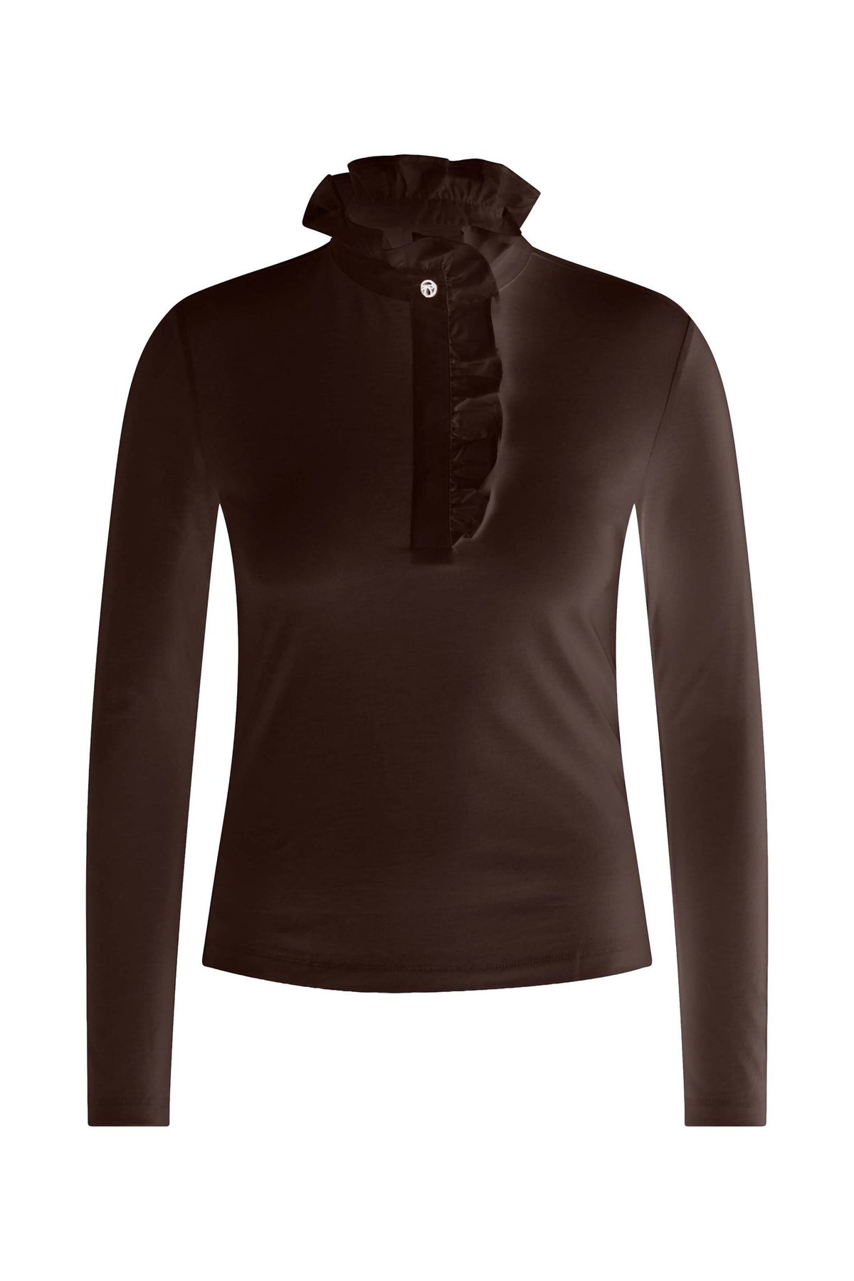 Longsleeve mit Rüschenkragen