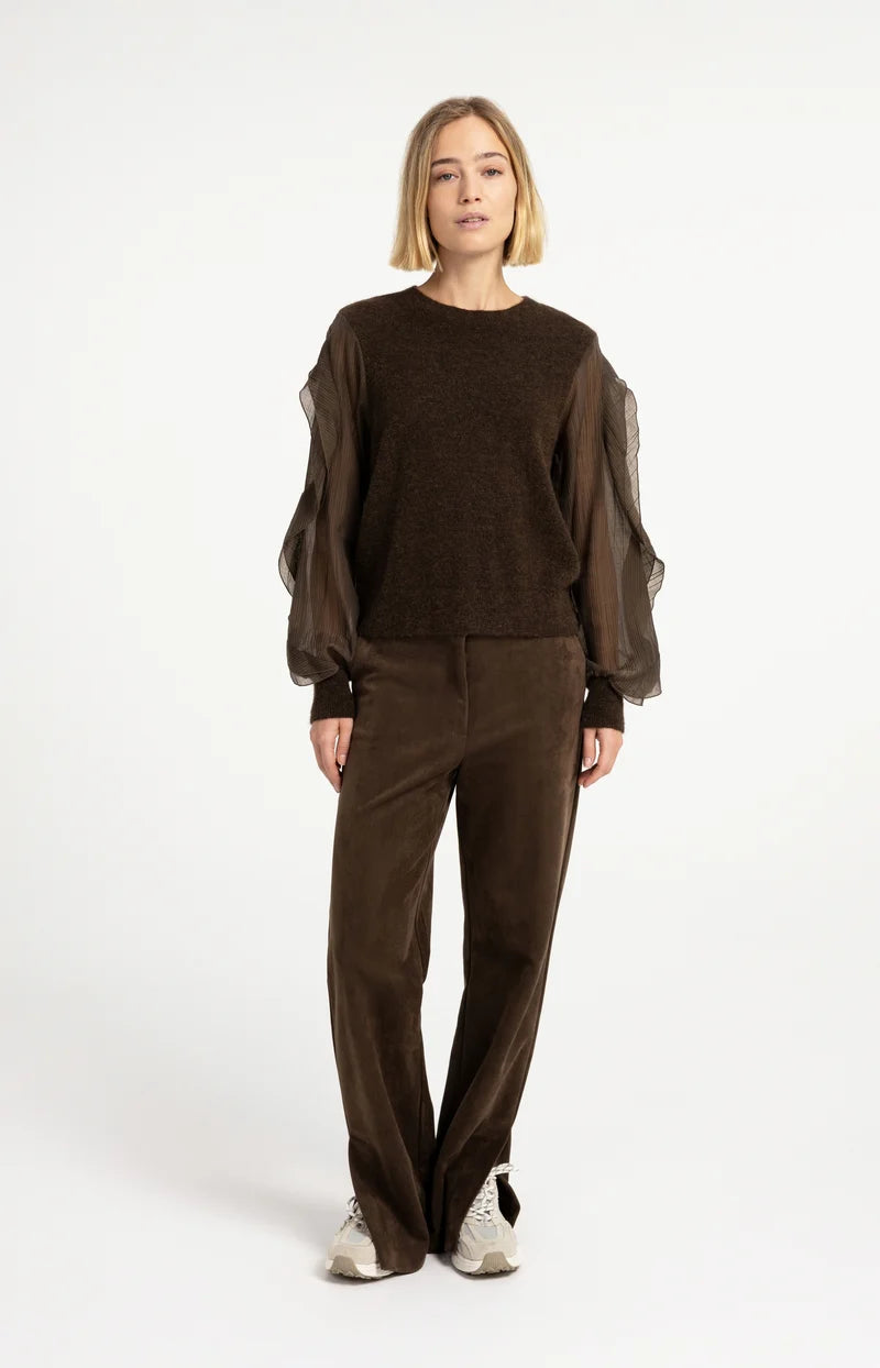 Pullover mit Rüschenärmeln