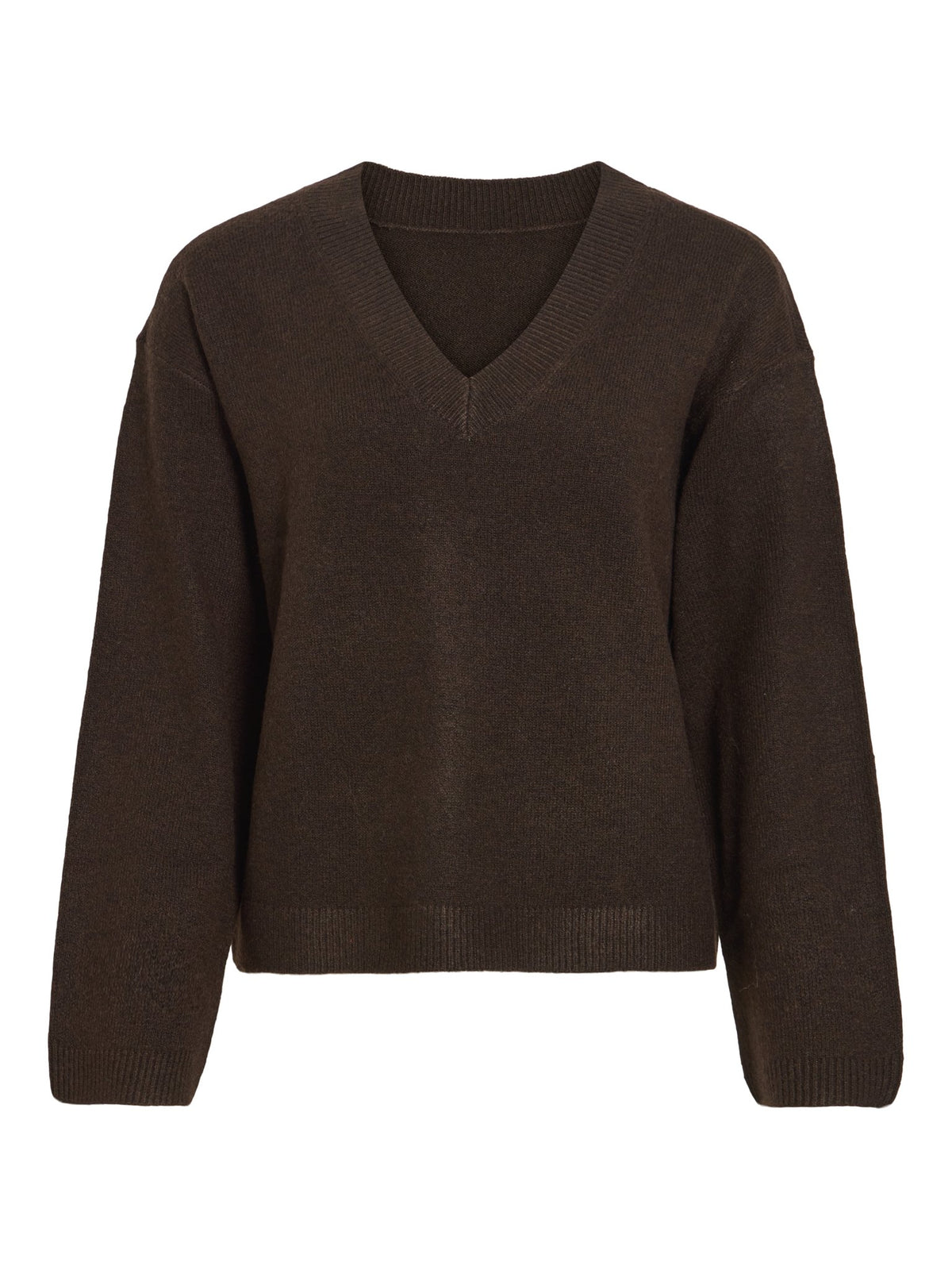 VILA Strickpullover Coffee Bean/Melange