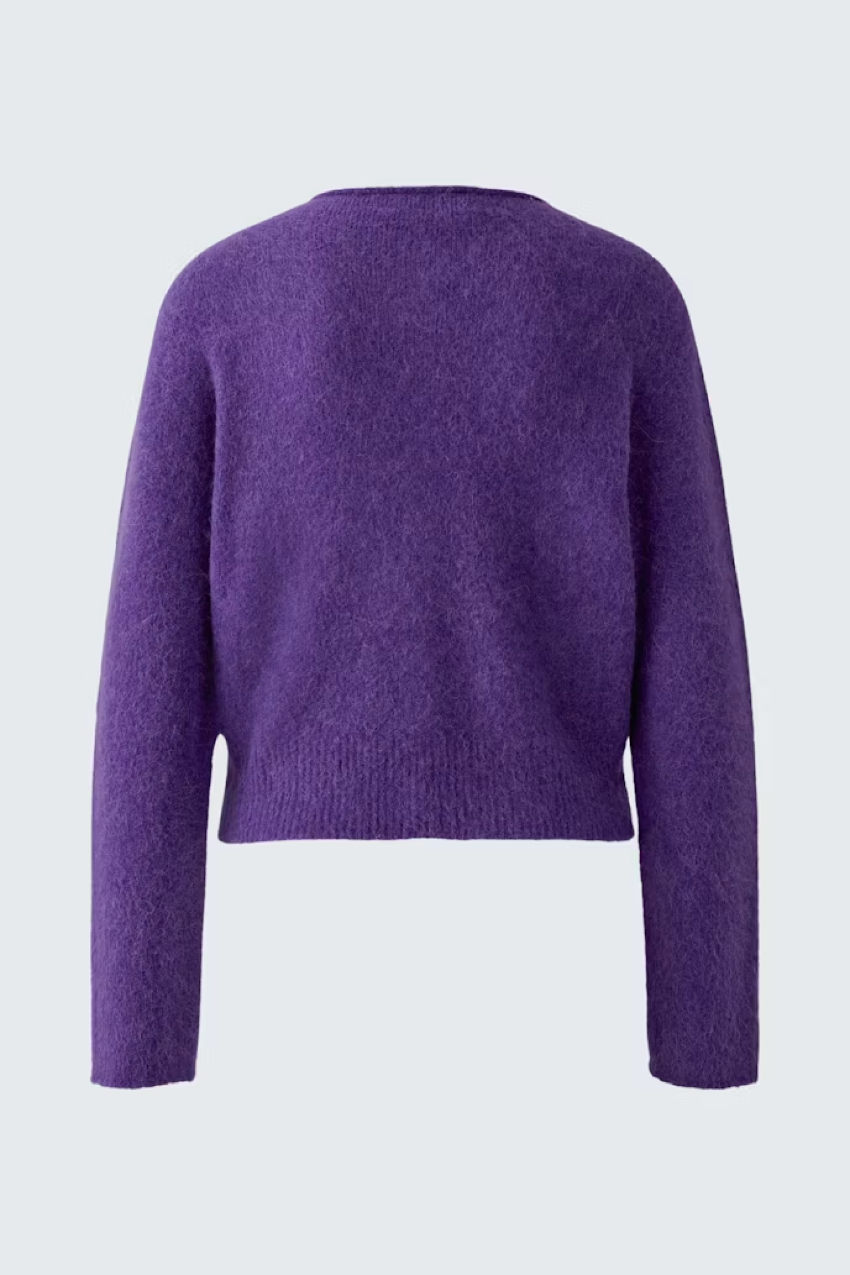 Strickjacke mit Rollkante