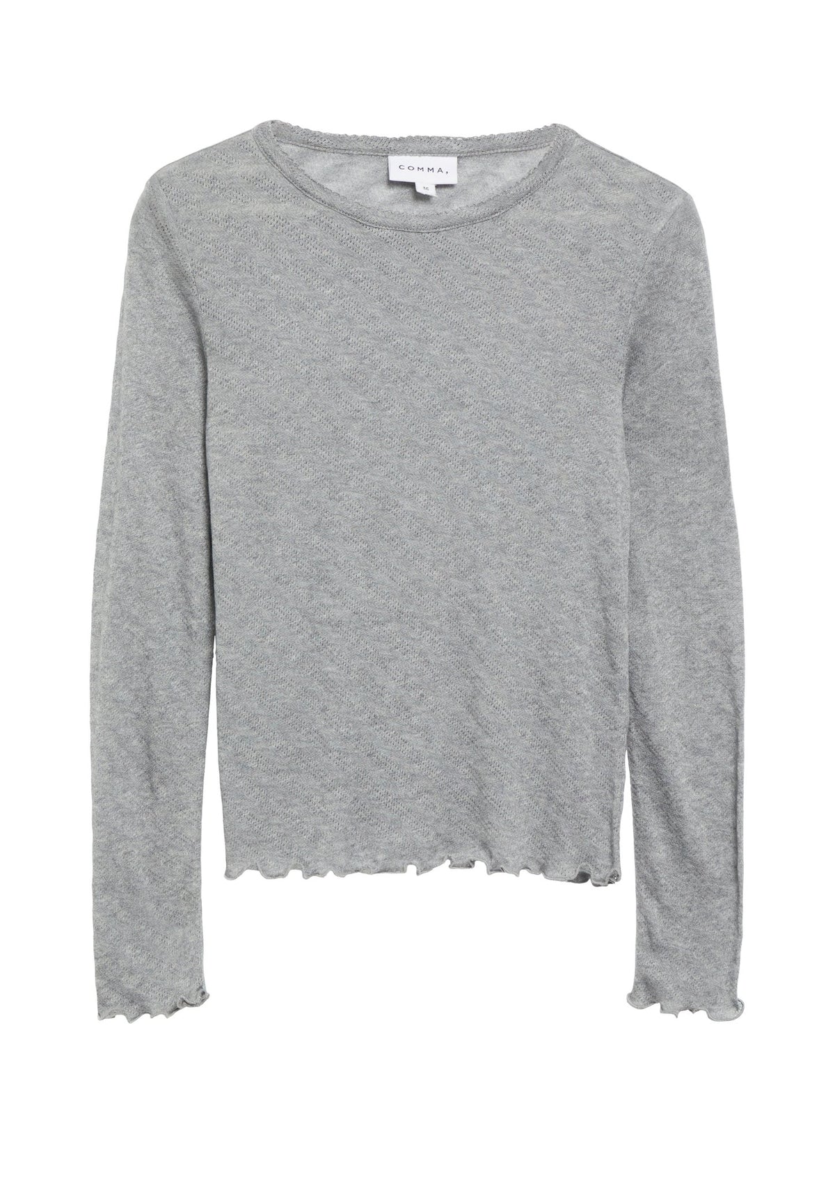 Longsleeve mit Rollkanten
