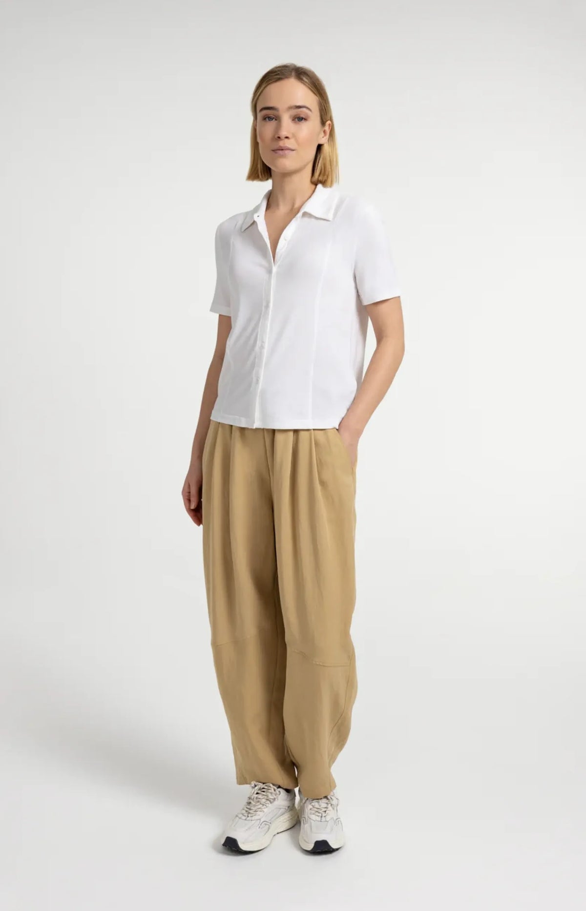 Poloshirt mit Ziernähten