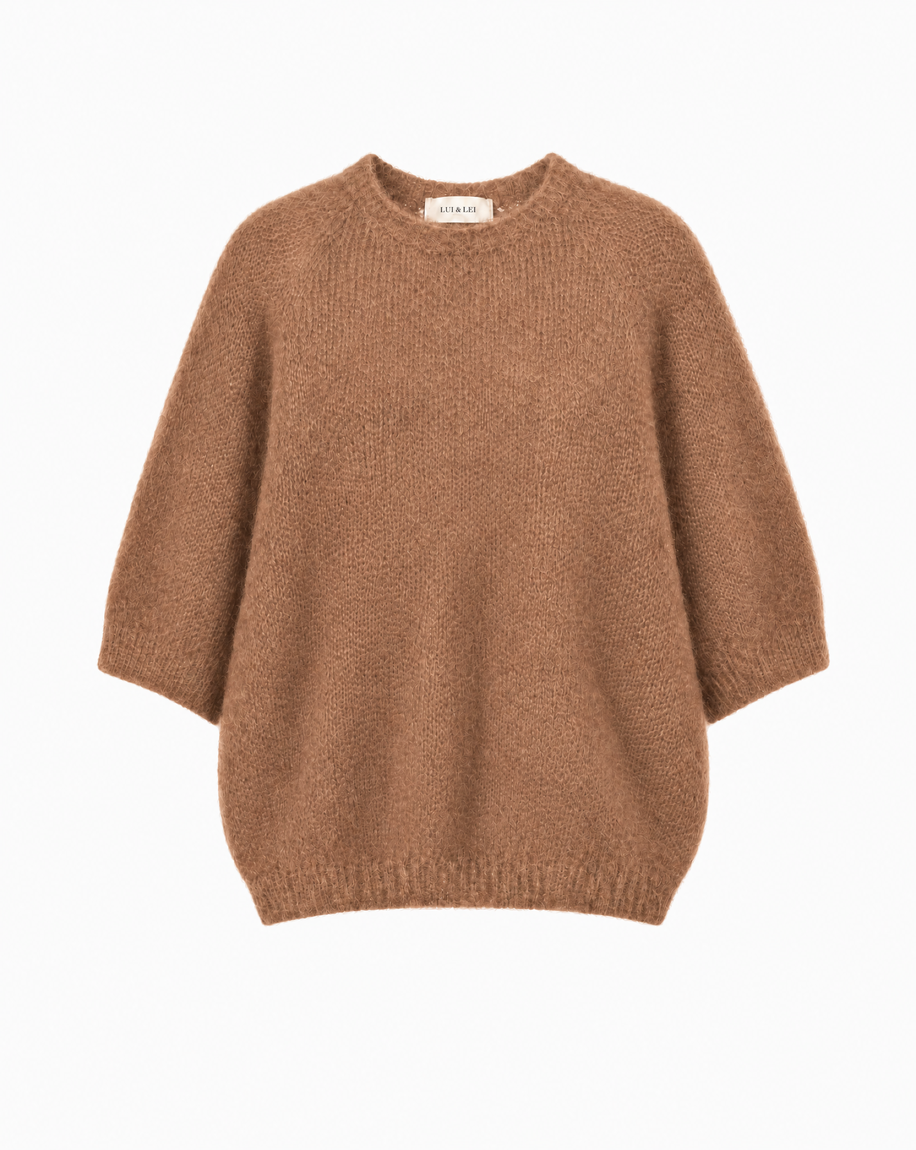 Strickpullover mit Kurzarm