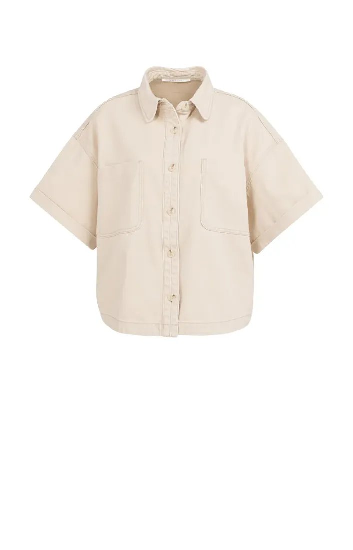 Yaya Jeansjacken Desert Beige Denim